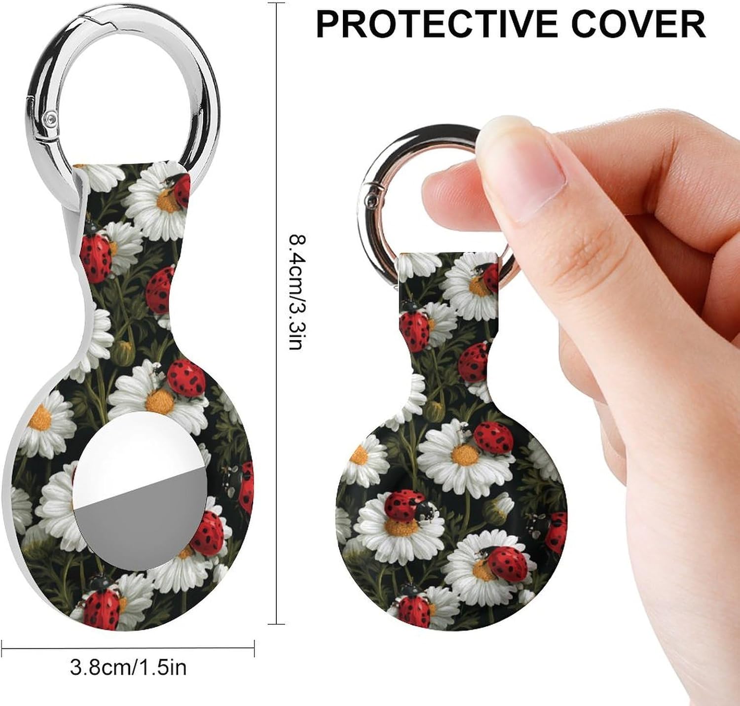 Daisy Flowers and Ladybugs Protective Case Shockproof Cover 1PCS image 2
