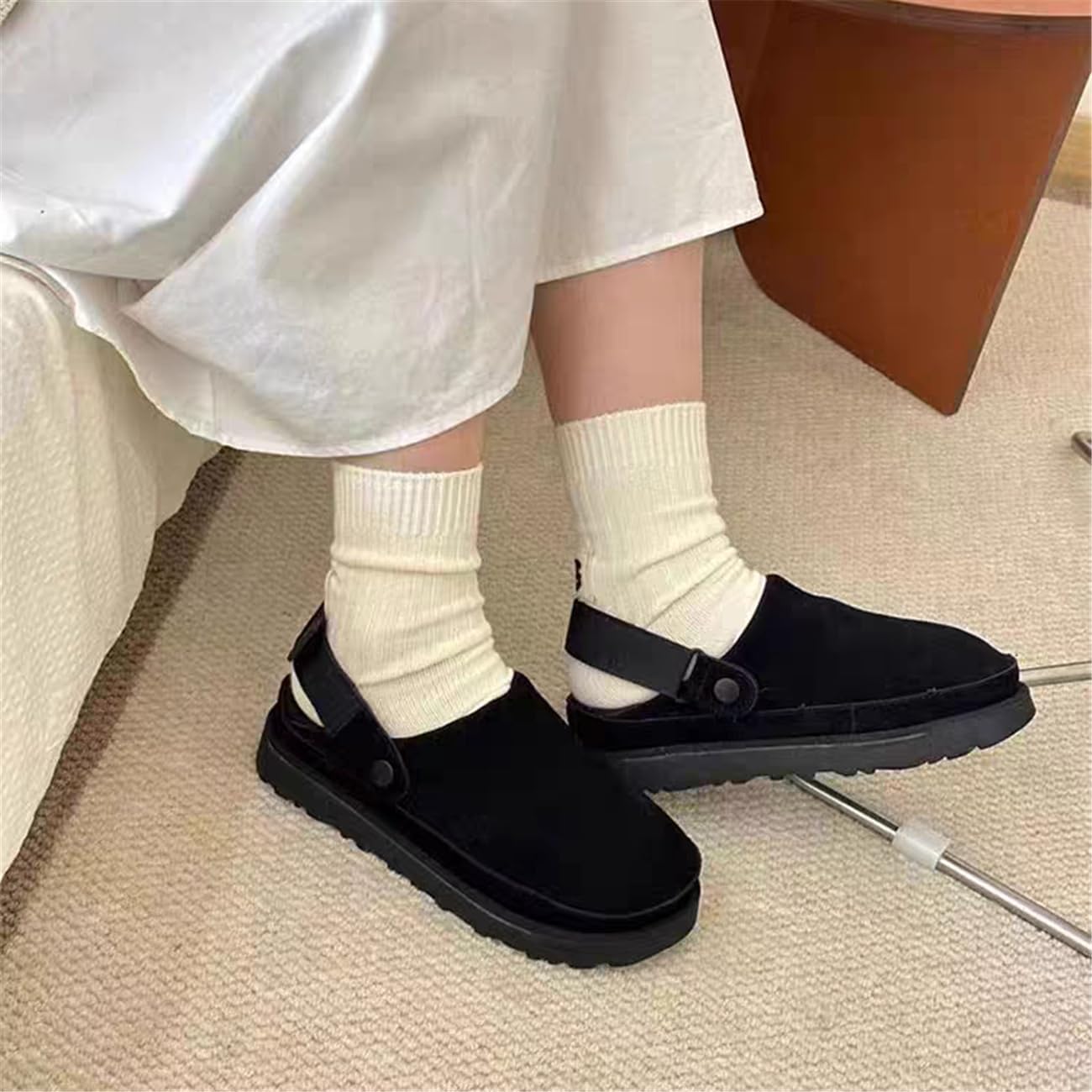 Fashion Platform Clogs Sandals for Women's Casual Adjustable Indoor Non Slip Comfortable Outdoor Slippers Women's Mules & Clogs - Image 2