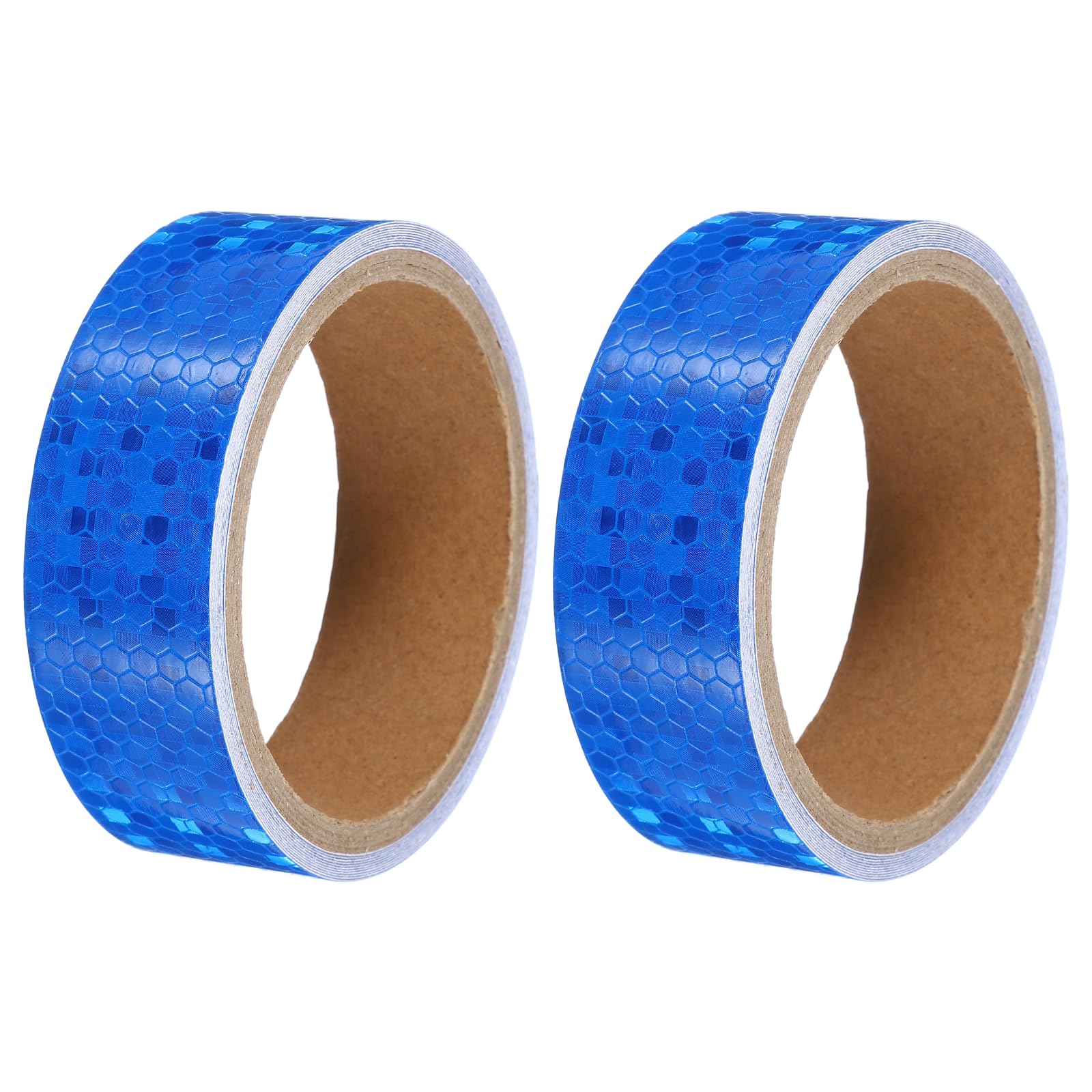 PATIKIL Reflective Tape, (1.2 Inch x 10 Ft, Blue) (2 Roll), Waterproof Self Adhesive Safety Warning Stickers Outdoor Night Reflector Tape, Suit for - Truck/Trailer/Car