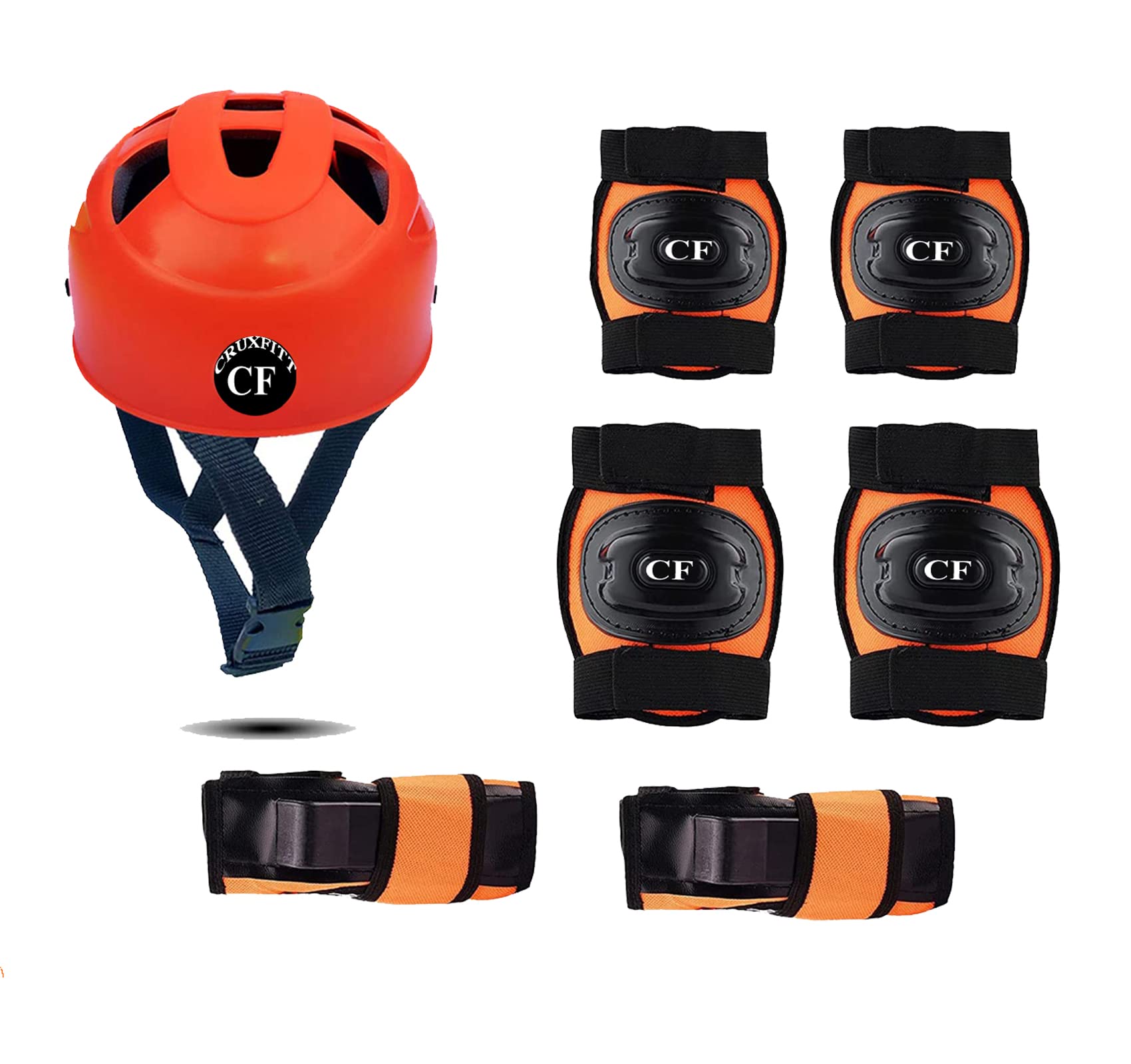 Apolestar Skating Guard, Protective Skating Guard Kit for Kids,Men & Women Cycling Protection Set | Multi Sport Gear, Head Knee, Elbow & Palm Guard Safety Protective Kit (Orange) (Large) (B0C6FMM85J) Amazon Price History, Amazon Price Tracker