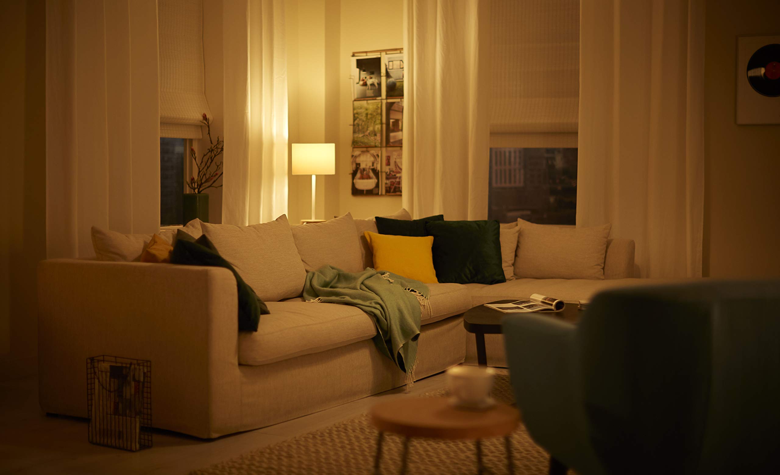 Philips LED Lampadina Oliva filamento, 6 pz, 40W, Attacco E14, Luce Bianca Calda, Non Dimmerabile (Confezione da 2)
