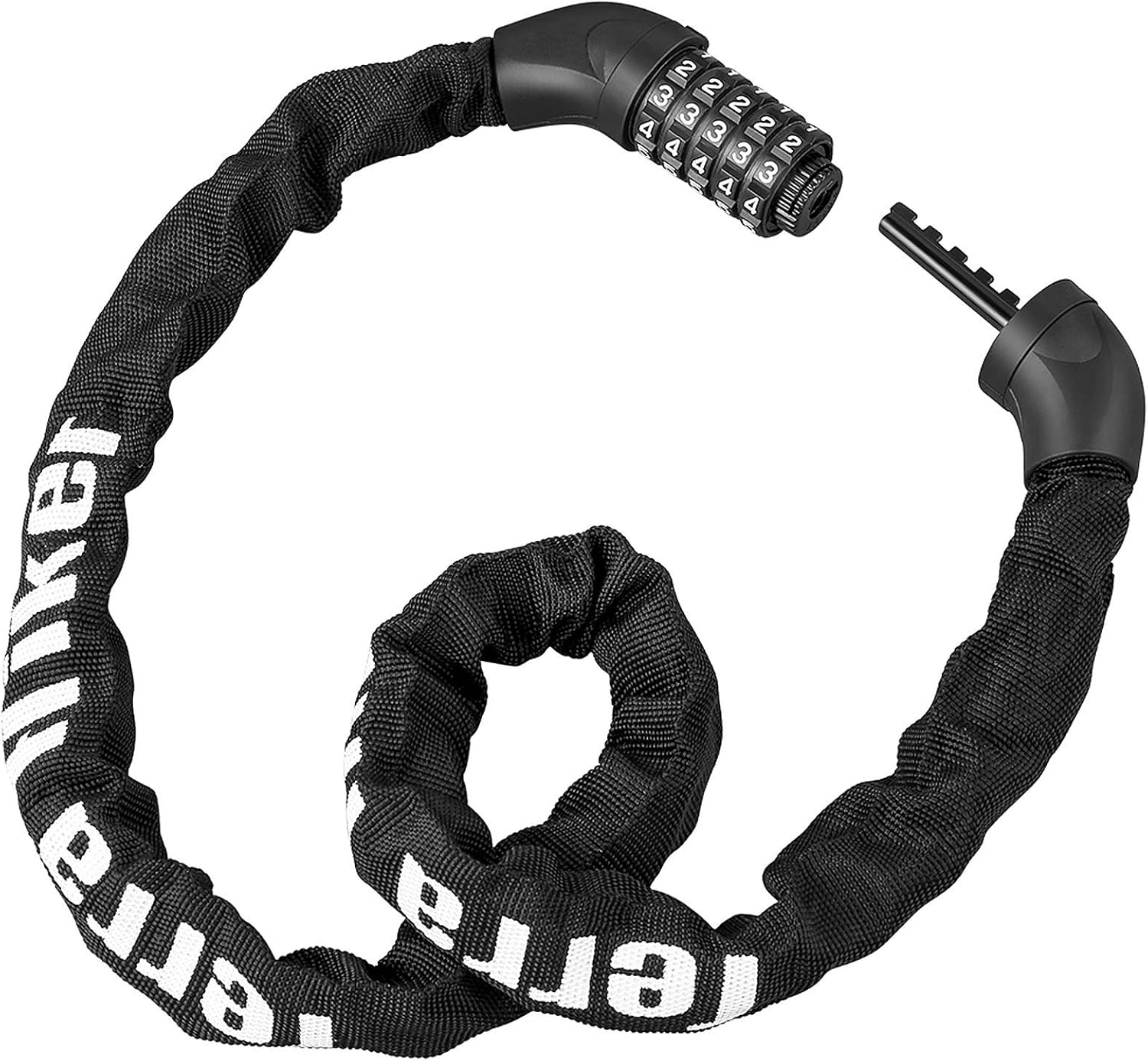 Terra Hiker Bike Chain Lock, Coiling 5-Digit Combination Lock for Bicycles, Keyless