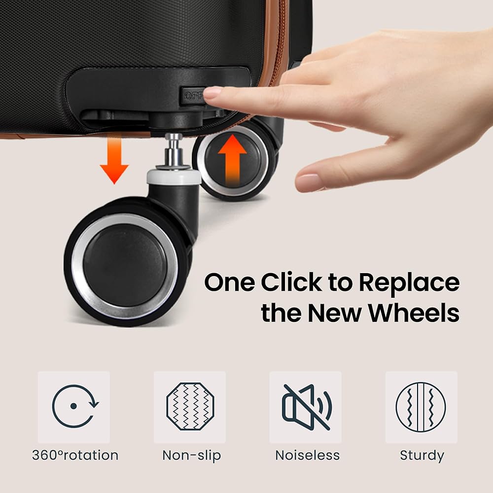 Amazon.com | TILYMOL Hardside Carry On Luggage 22x14x9 Airline