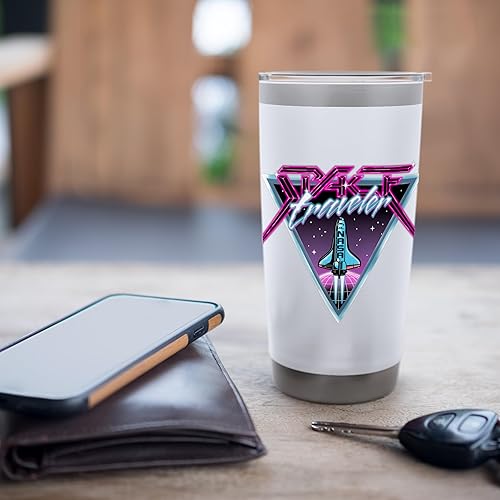 Miniatura 7 de NASA Iconic Space Traveler Retro 80's Vibes Big Chest Poster Stainless Steel Insulated Tumbler