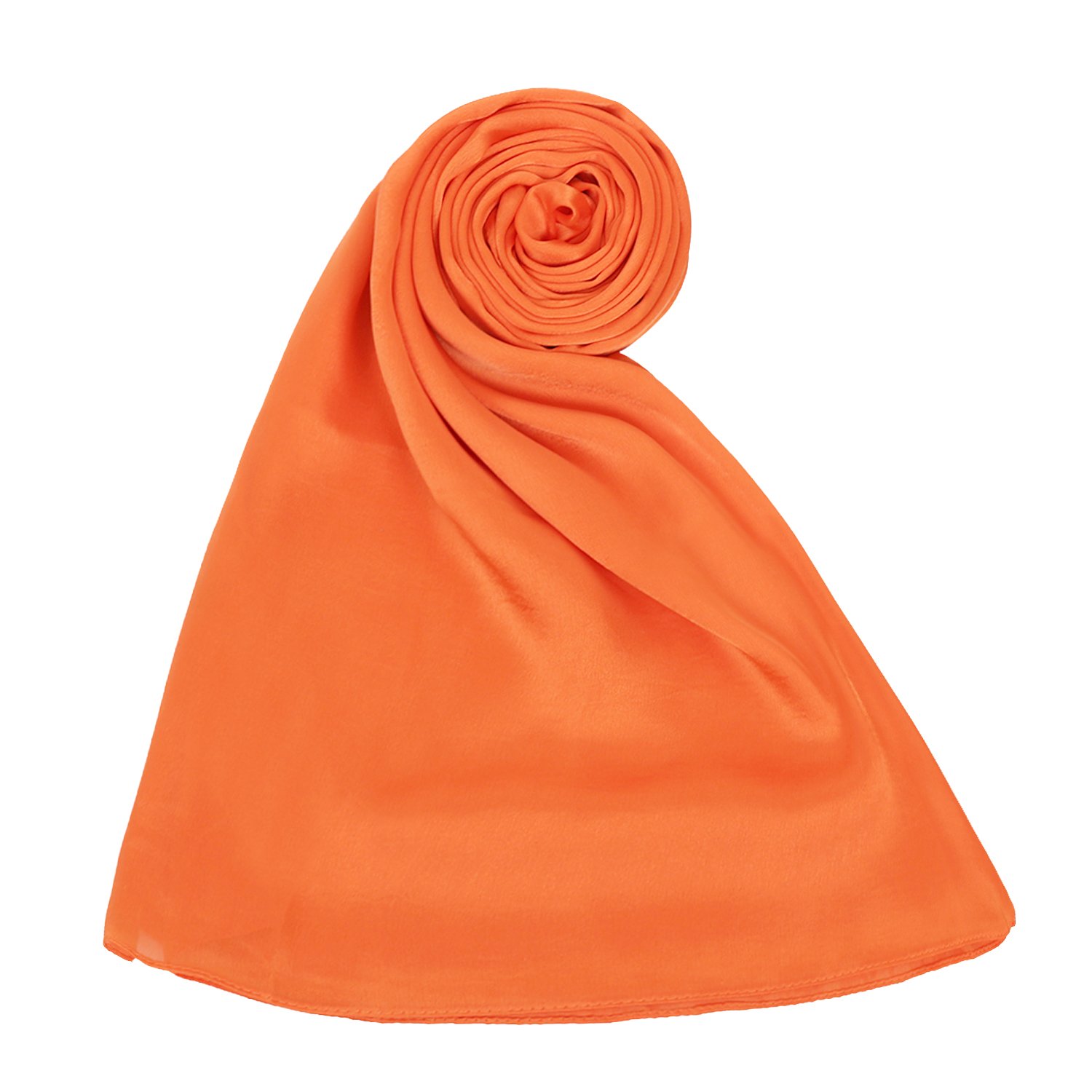 Lightweight scarves， Mulberry Silk Scarf Solid Color Long Scarf Shawl Stole Wrap for Women, 14 Colors Available