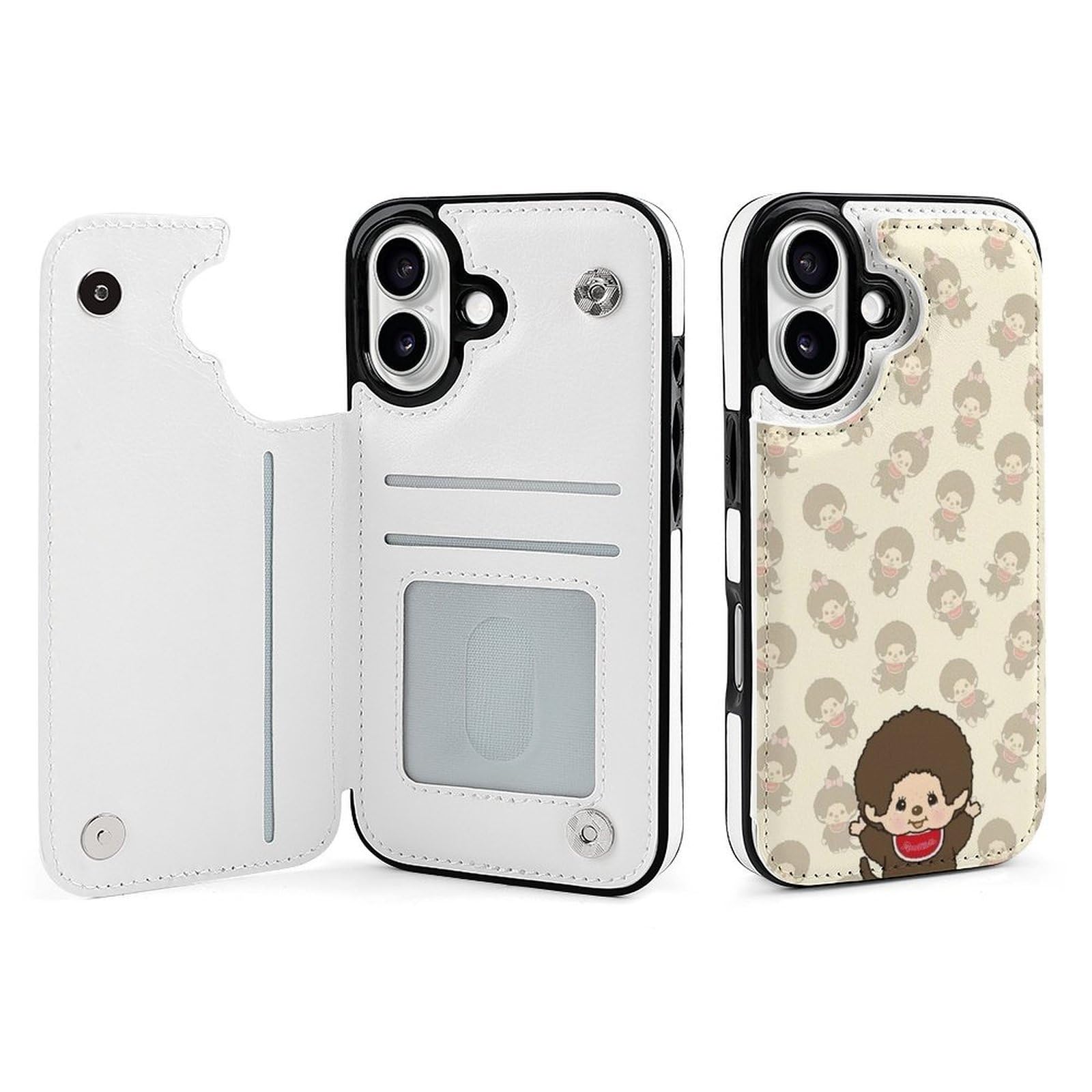 Amazon.co.jp: iPhone 16用ケース モンチッチ 手帳型 スマホケース