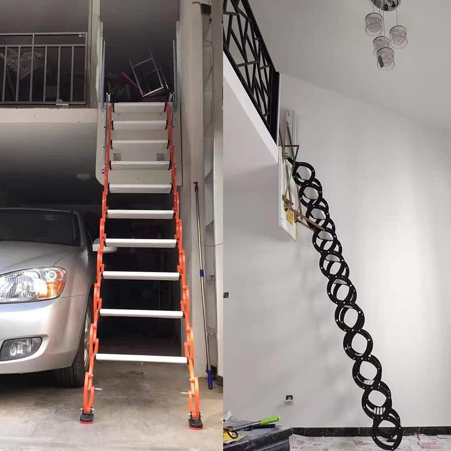 Scale per soffitta a Parete Scale per soffitta per la casa Scala per soffitta a Discesa Scala per soffitta per Interni ed Esterni Scala Pieghevole di Sicurezza (H1 3.25)