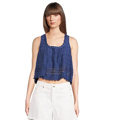 Free People Marina Eyelet Tank Top Women
