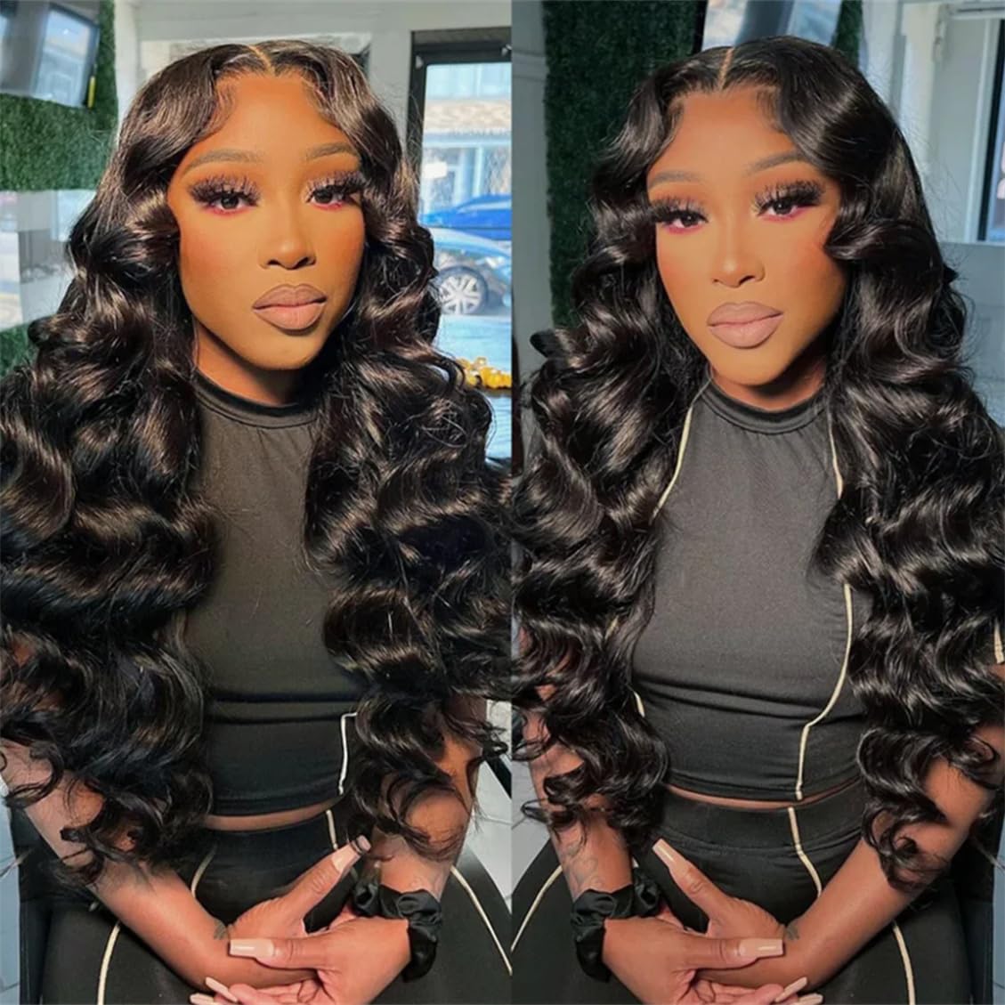 Brazilian Loose Wave 5x5 Lace Closure 100% Unprocessed Human Virgin Hair Pre Plucked Loose Deep Wave Pre-Plucked Hairline Frontal Closure Natural Black With Baby Hair (5x5 loose wave closure, 20inch)