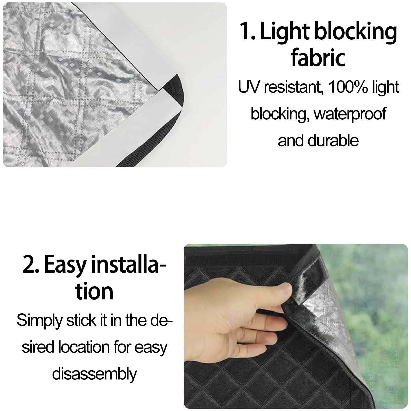 Faltbar Dachfenster Sonnenschutz,Magnetischer Wohnmobil Fensterschutz,UV Schutz Fensterabdeckung Für Anhänger,Wohnmobil Isolierung Abdeckung,40.6 * 40.6CM,Silber,Kiuiom