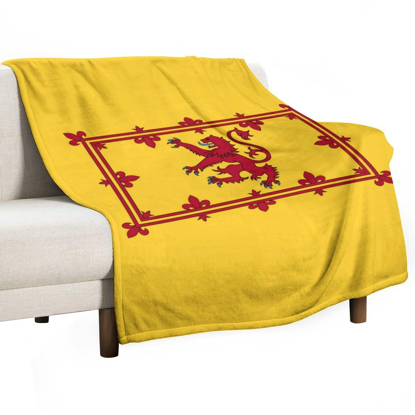 Cgsbngha Style Scotland Flag Flannel Fleece Blanket Lightweight Soft Throw Blankets For Sofa Couch Bed Chair