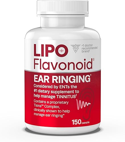 Lipo-Flavonoid Plus Tinnitus Relief - Recomendado por médicos para zumbido de oídos, complejo bioflavonoide de limón clínicamente probado con