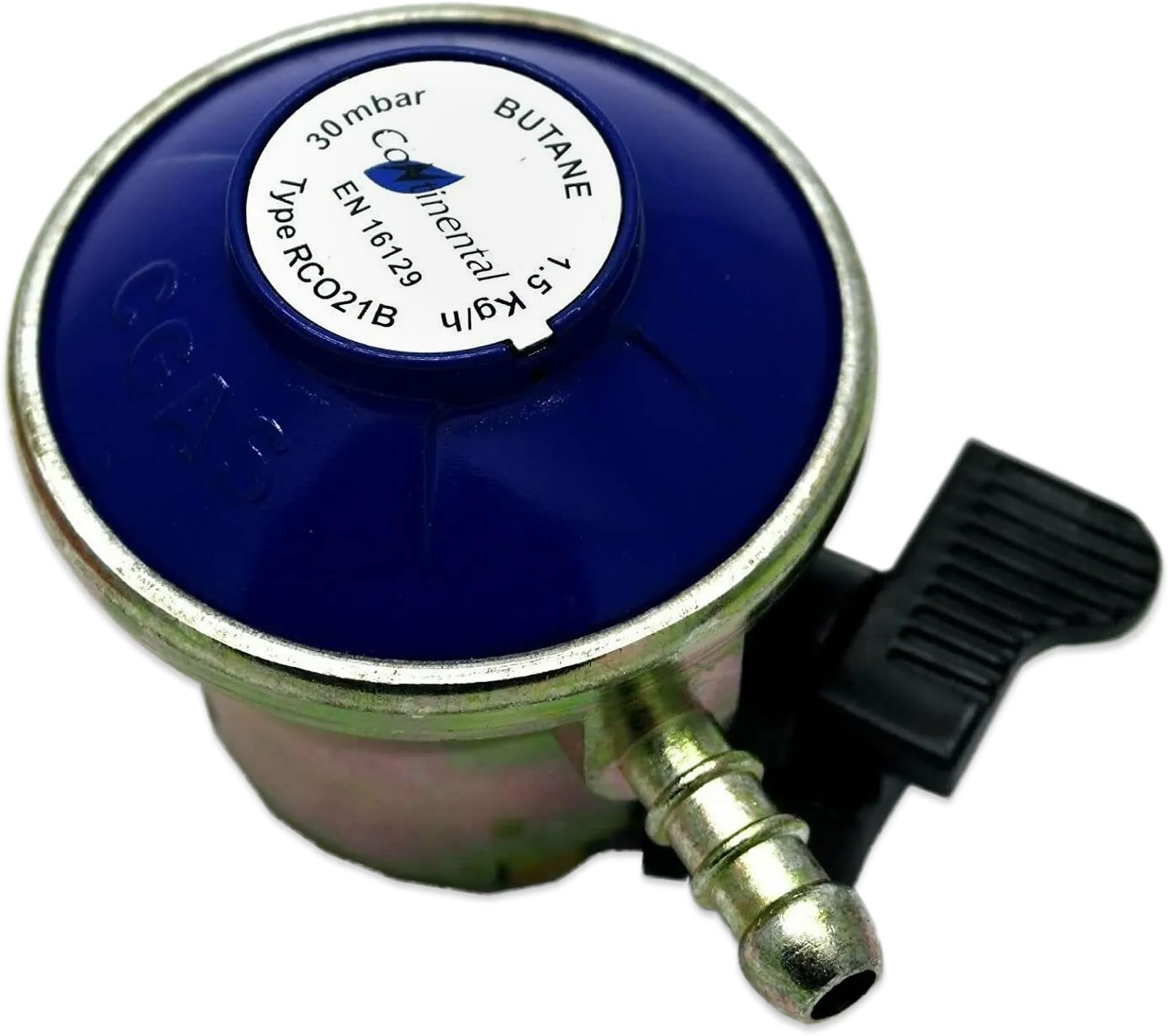 21mm BUTANE GAS REGULATOR FOR 21mm CALOR & FLOGAS CYLINDERS 30mbar