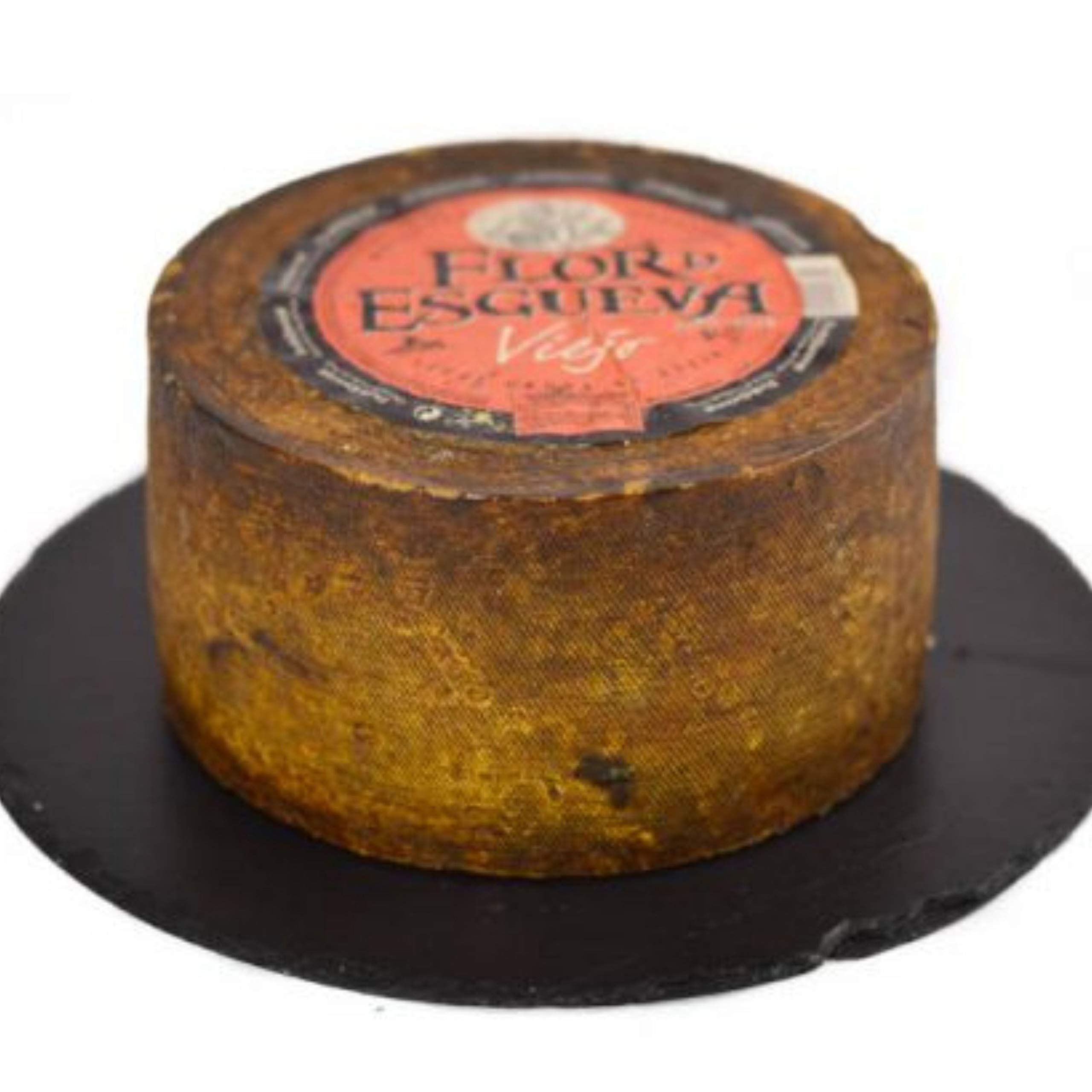 Flor de Esgueva Viejo Queso Completo Peso Aproximado 3,35 Kilogramos - Incluye Membrillo Artesano - Queso Viejo - Elaborado exclusivamente con leche cruda o pasteurizada