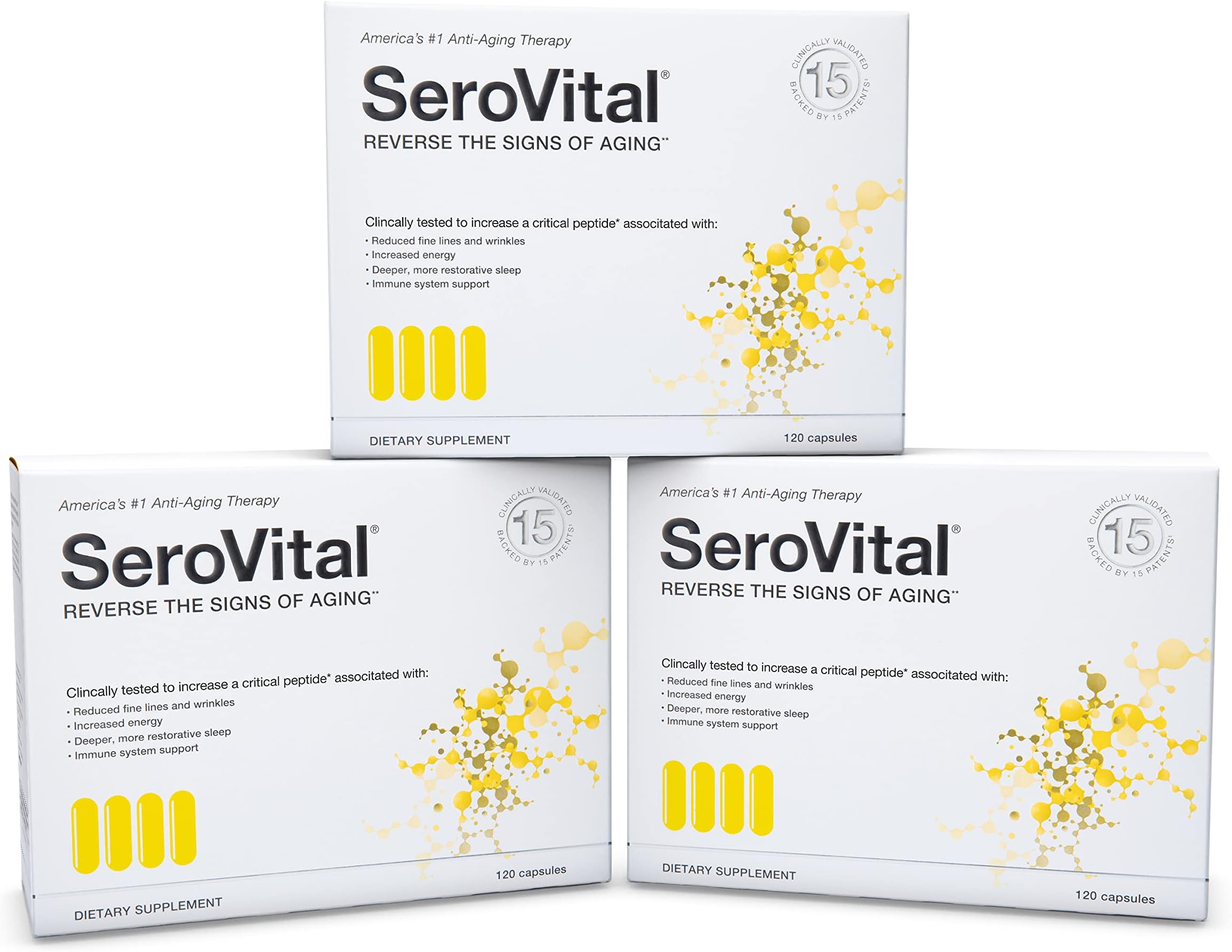 Serovital Renewal Complex - Anti Aging Supplements - Amino Acids - Peptides - Improved Energy and Immunity, Better Deeper Sleep, 30-Day Supply