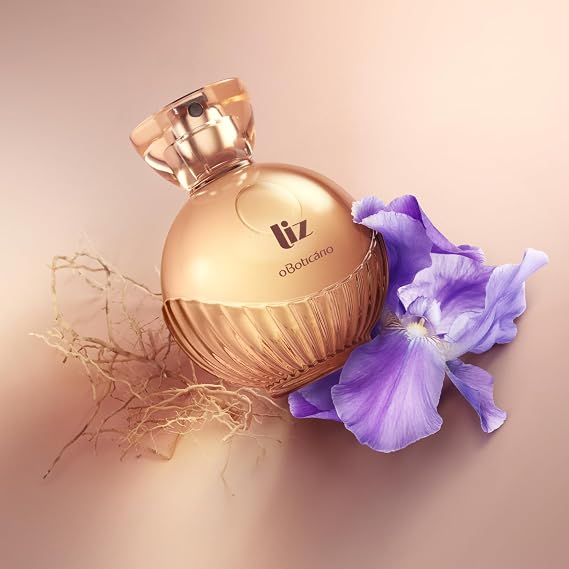 O BOTICARIO Liz Eau de Toilette Fragrance for Women, Iris and Vetiver Perfume of Strength and Femininity, 3.4 Ounce