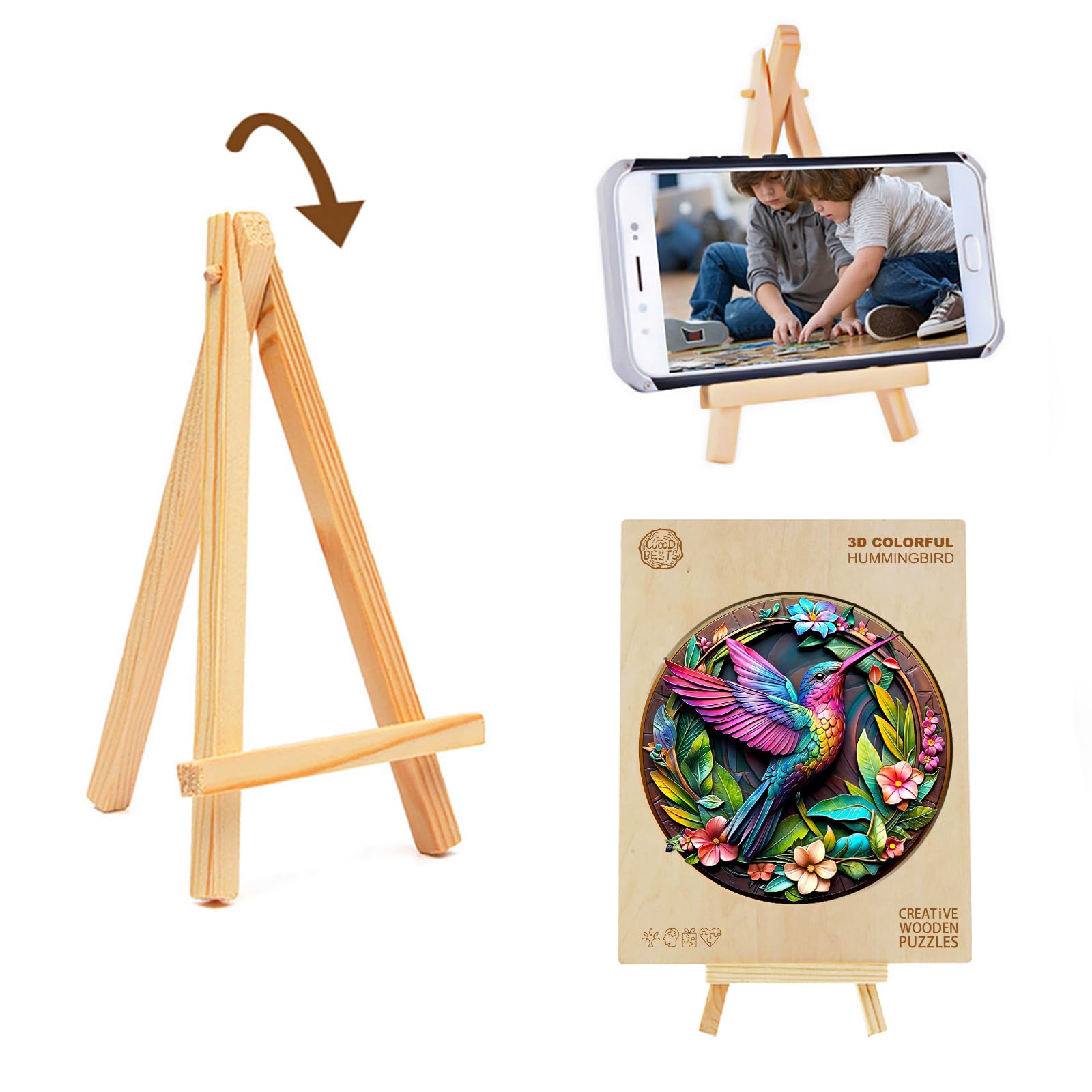 Rompicapi In Legno Adulto Codice 3D Effetti Visivi Forma Unica Rompicapi In Legno Adulto Sofisticato Regali Per Le Feste, Sfida Decorazione Domestica