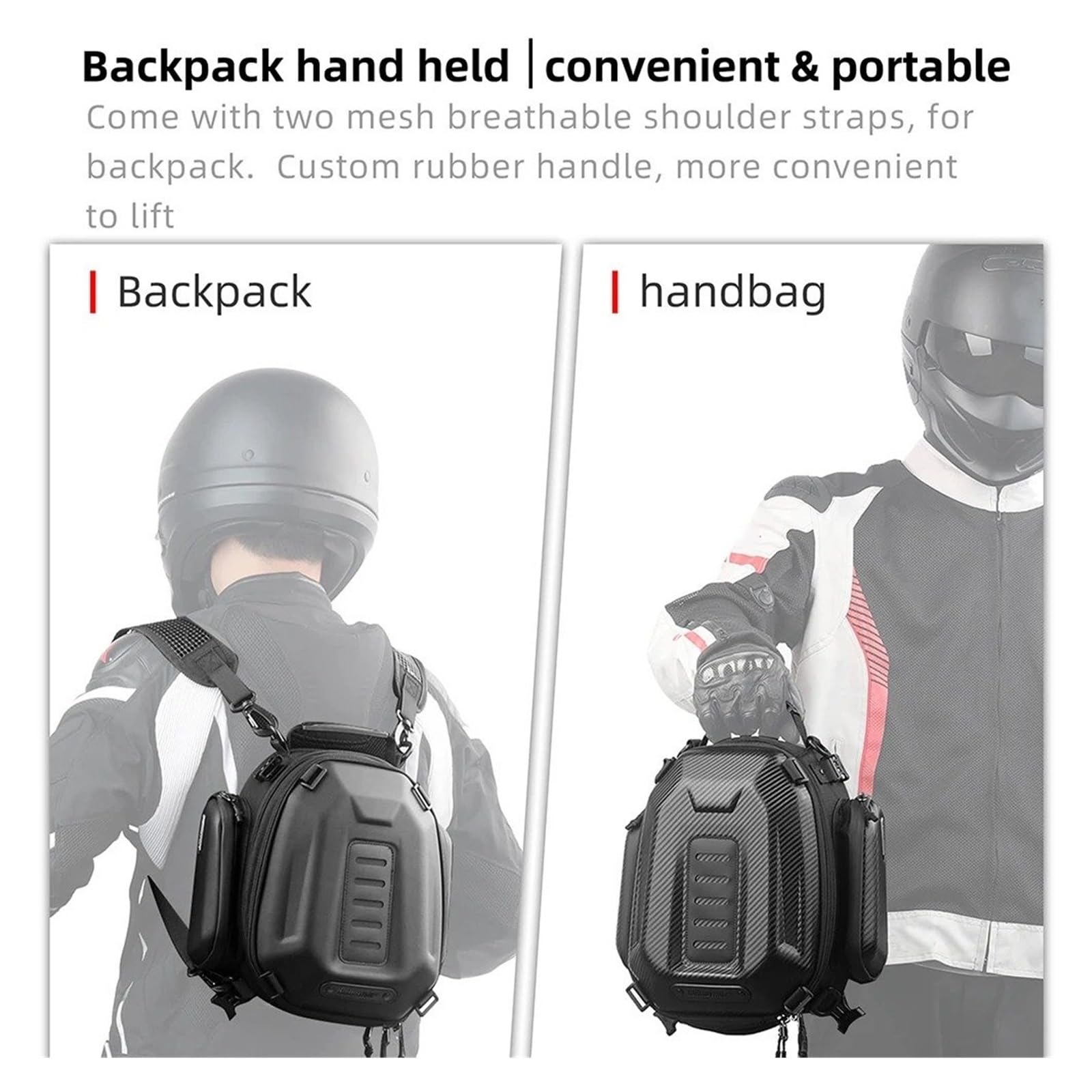 Borsa Moto Impermeabile Borsa Sedile Posteriore Espandibile Grande Capacità 12-18 Litri Attrezzi Posteriori Per Guida Universale Per Moto