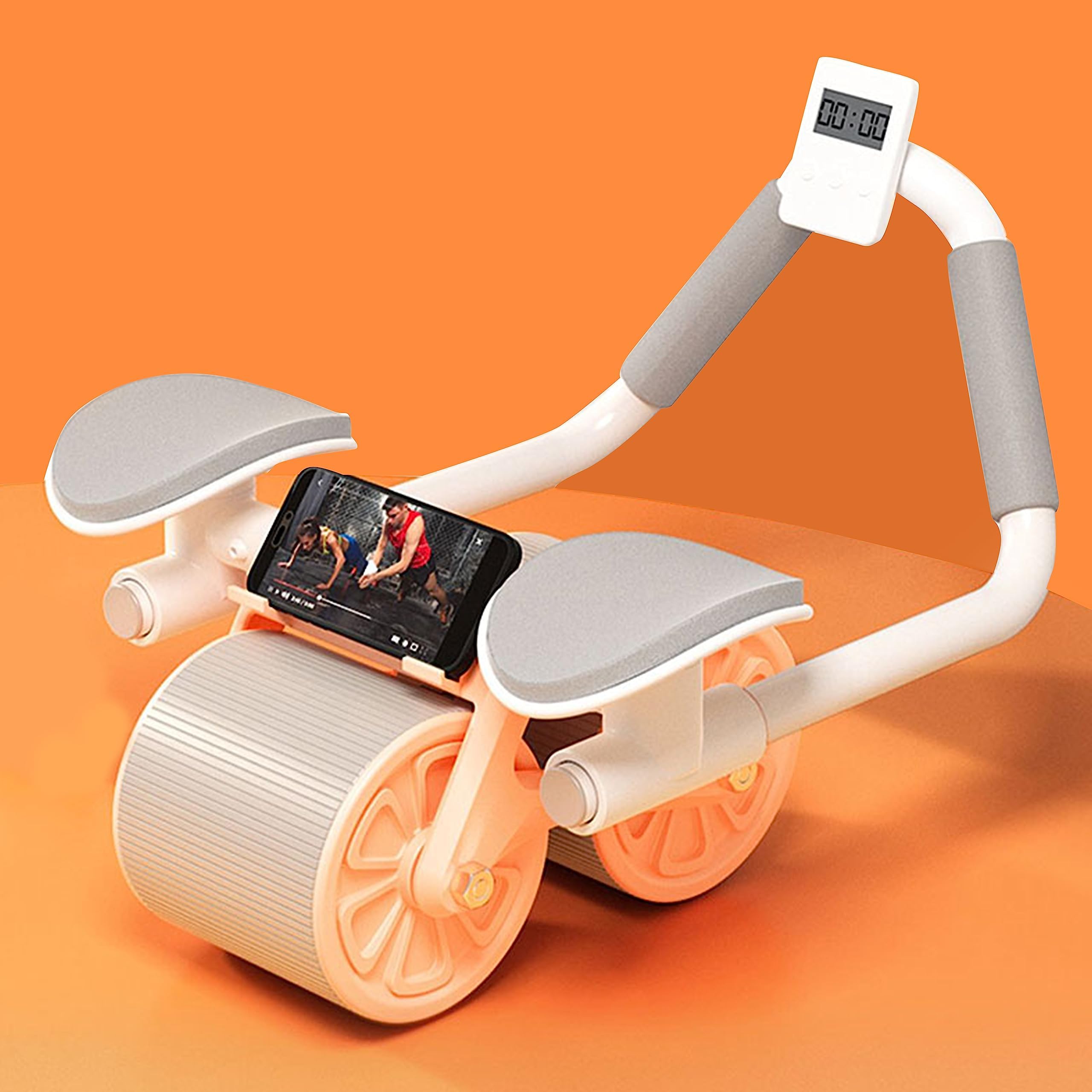 Automatic Rebound Abdominal Wheel Kit with Elbow Support and Timer ...
