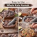 NutriGreen Herbs Black Salt Whole 200g | Kala Namak Crystals | Natural Rock Salt | Cooking Salt for Chaat | Salt for Fruit Salad | Black Salt for Raita | Himalayan Kala Namak gallery image