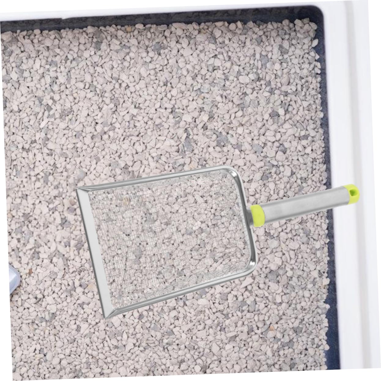 Sosoport 5pezzi Rastrello per Lettiera Acciaio Inox con Manico Ergonomico Scoop per Pulizia Lettiera Gatti con Design Ampio e Facile da Lavare Accessorio Pratico per La degli Animali