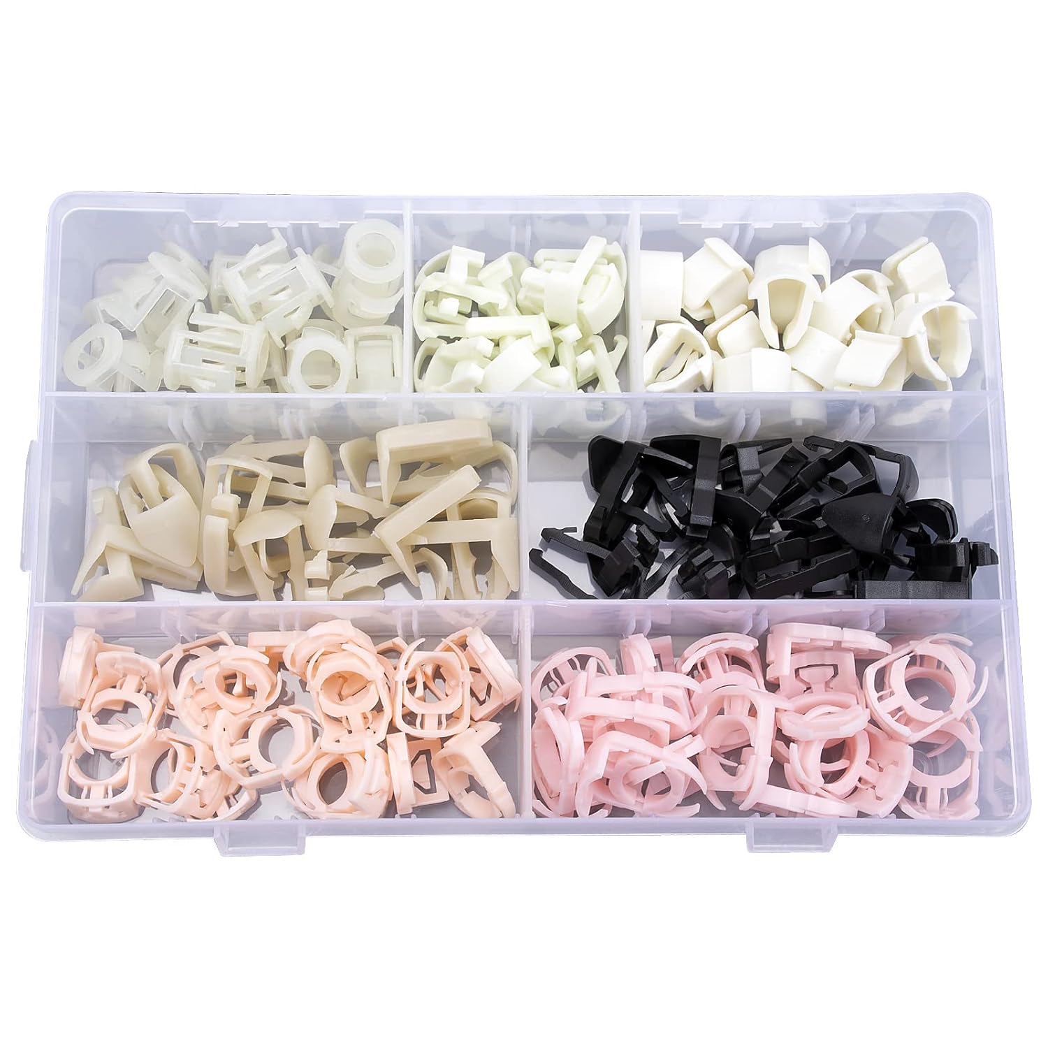 140pcs Fuel Line Retainer Clip Assortment for Ford GM