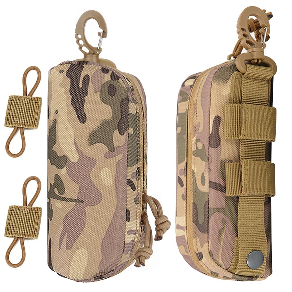 Lot De 2 Étuis Lunettes Tactiques MUCHER - Compatible Molle, Résistant Aux Chocs - Pour Rando, Chasse