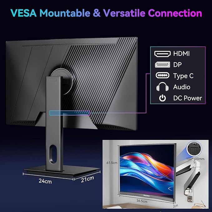 Monitor Curvo Táctil 27 Pulgadas 2K QHD 85Hz, Sincronización Adaptativa miniatura 7