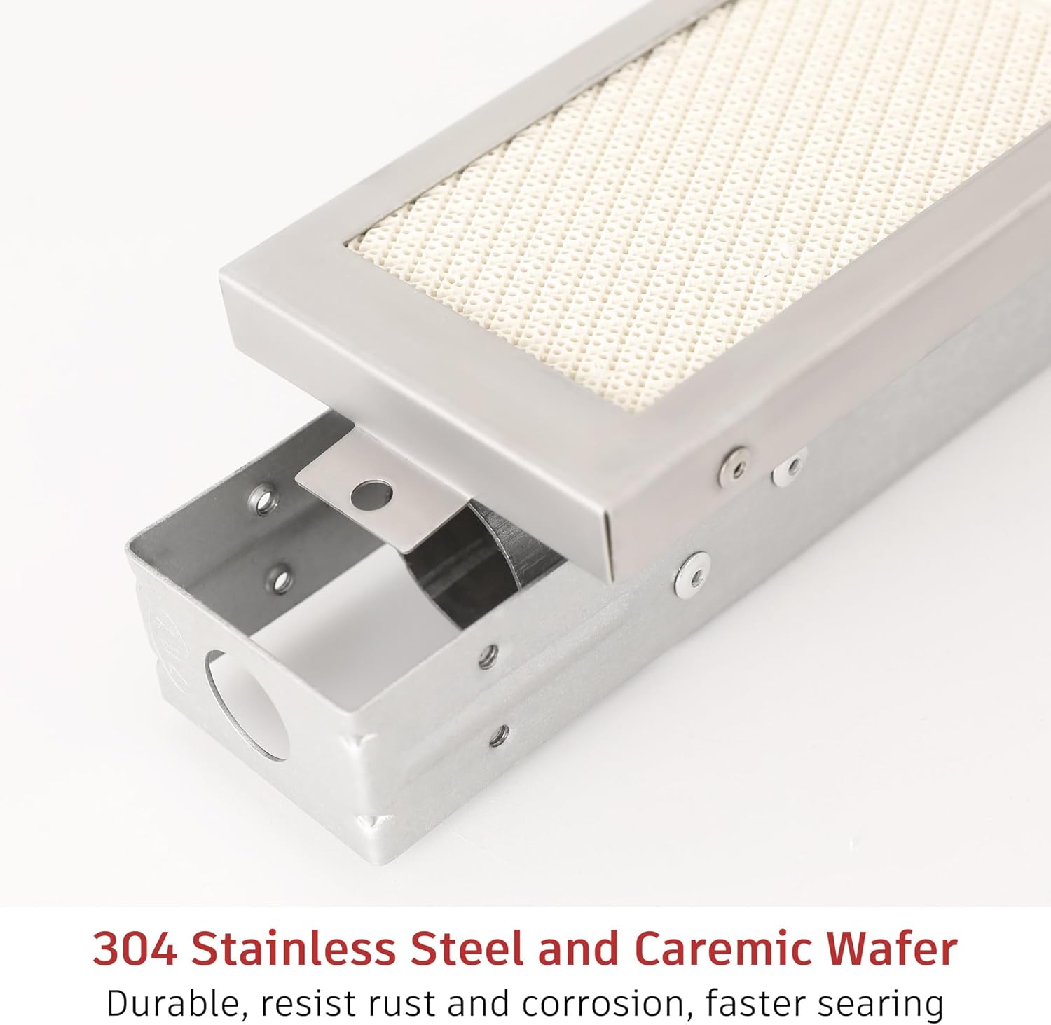 Ceramic Infrared Rear Rotisserie Burner Replacement for Nexgrill 720-0026 Jenn Air 720-0062 Glen Canyon Kirkland Members Mark Perfect Flame and Other Grill Models, 16 1/8''