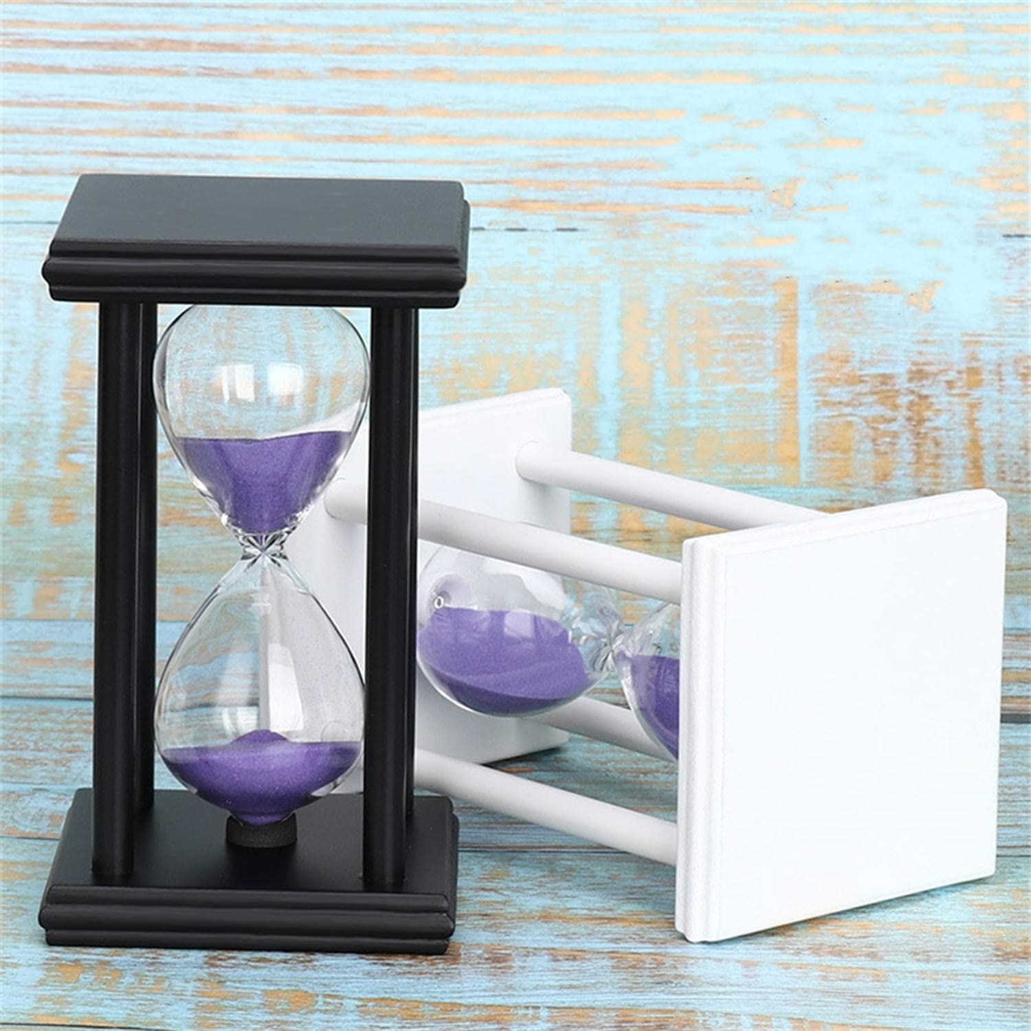 Clessidra In Legno Da 60 Minuti: Timer Vintage Per Cucina, Scuola O Home Decor - Regalo Originale