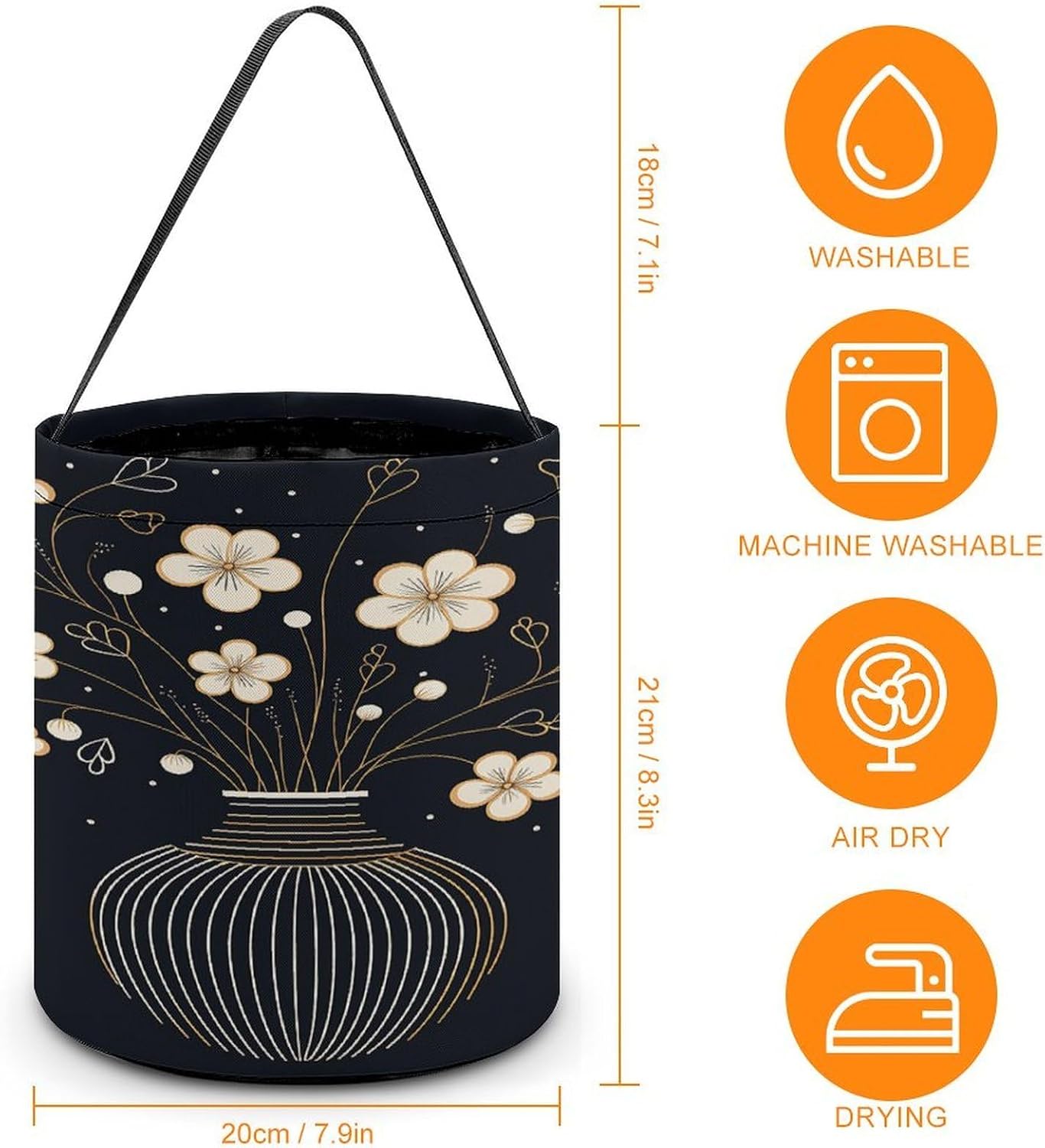 Decorative Container Halloween Candy Buckets Tote Candy Bag image 2