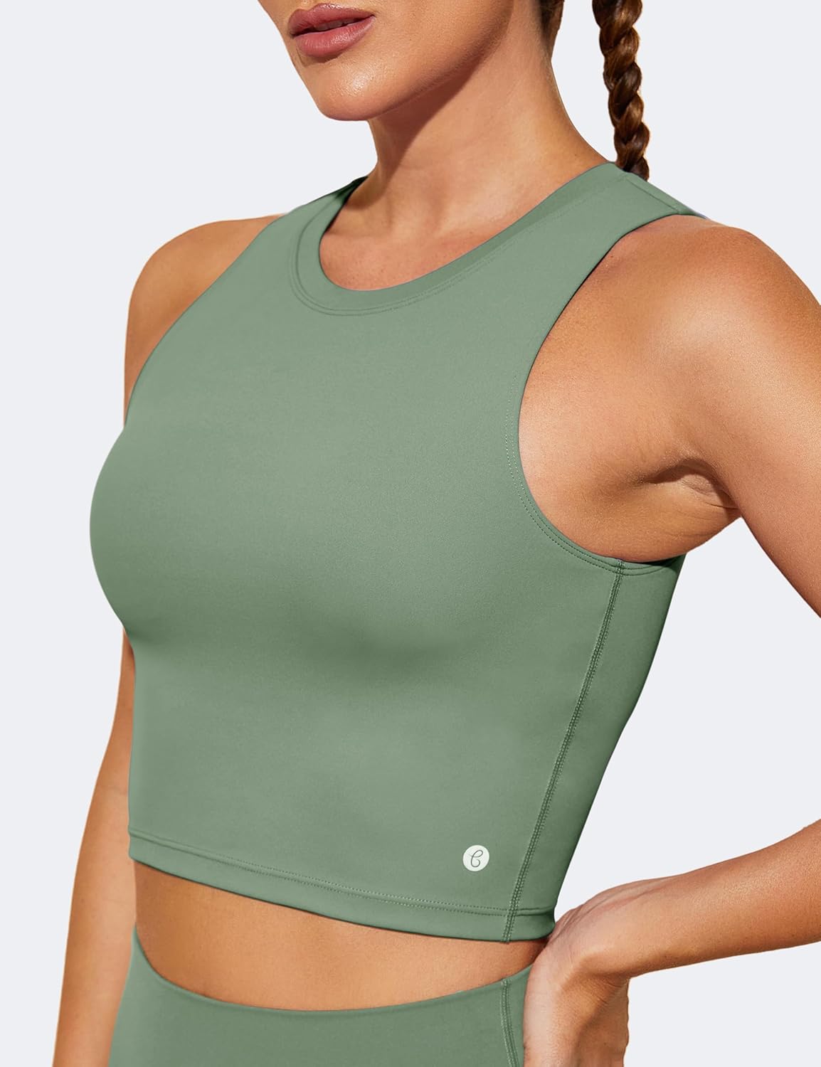 Natural Feelings Nudi Sports Bras for Women Removable Padded Yoga Tank Tops Sleeveless Fitness Workout Crop Tops - Image 2