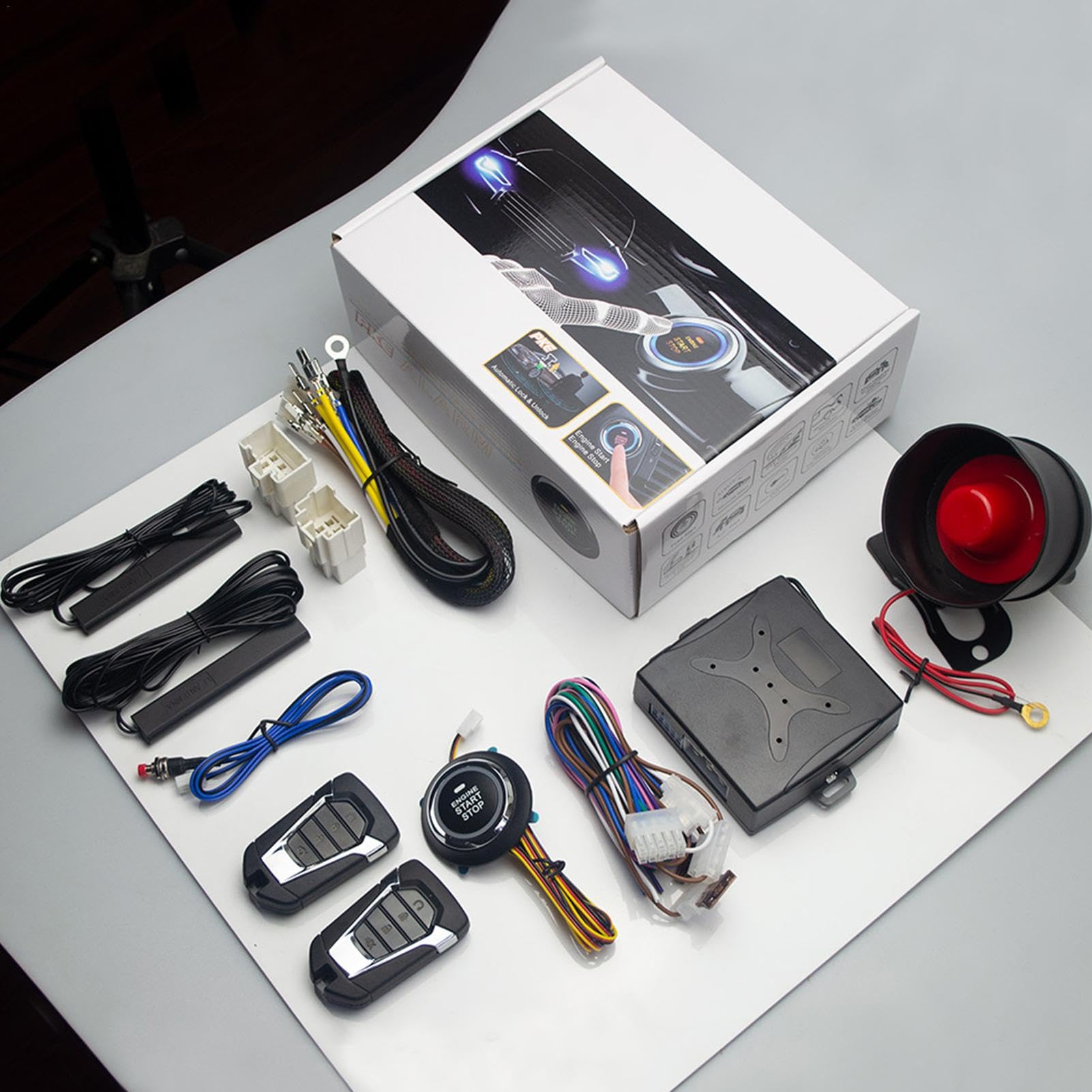 Alarme de Voiture Automatique, système d'alarme de sécurité de | Voiture | Système d'immobilisation d'alarme antivol,Antidémarrage d'alarme Passive et antivol, systèmes antivol de sécurité