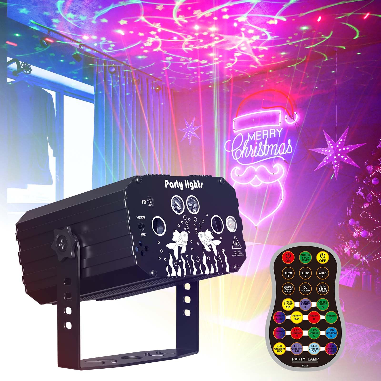 Disco Light Party Light, T100 Moving Head, LED RGB Licht DJ Projector Muziek Gecontroleerde DJ Disco Lichten, DMX Effect Spotlight, Voor KTV Familie Reünie Bruiloft Verjaardag Halloween
