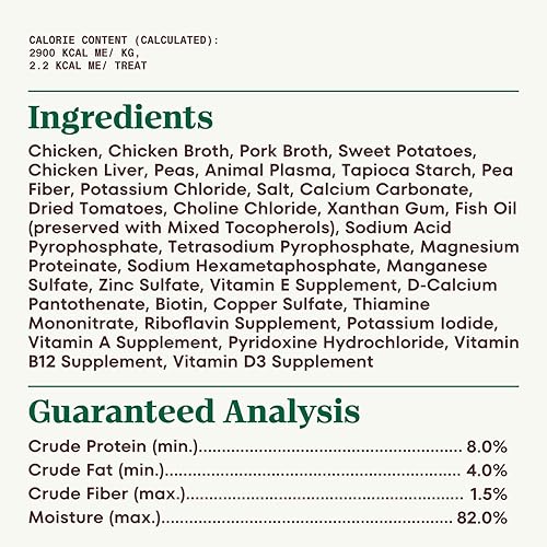 Miniatura 2 de Bocadas de nuez en salsa tierna pollo papa dulce y receta de guisantes sin granos húmedos para cachorros