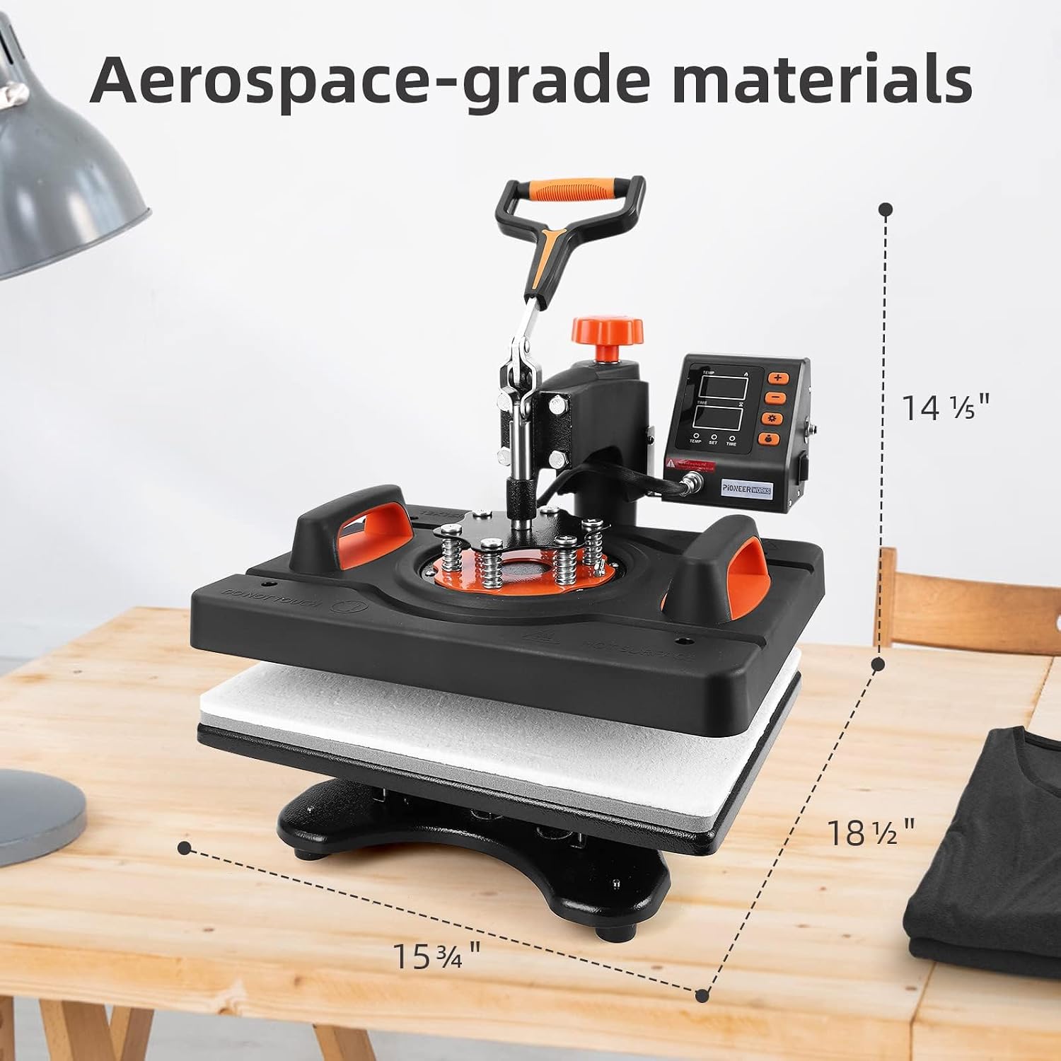 Heat Press Machine 12x15 inch 360° Swing Digital T Shirt Pressing Machine 11 in 1 Multifunction Heat Transfer Sublimation Combo for T Shirts Mugs Hat Plate Cap