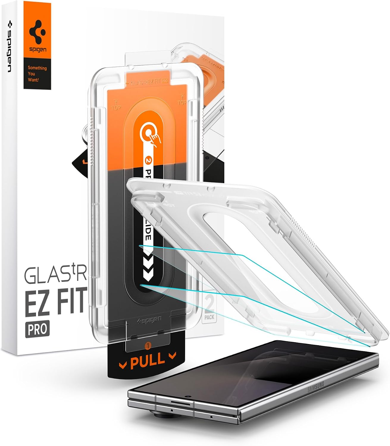 
【Samsung 公式認定】Spigen Galaxy Z Fold8 Ultra/Z Fold7 ガラスフィルム 2枚入 強化ガラス 保護フィルム 9H硬度 貼り付けキット付き ナノコーティング 飛散防止 EZ Fit Pro AGL09576 (クリスタル・クリア)