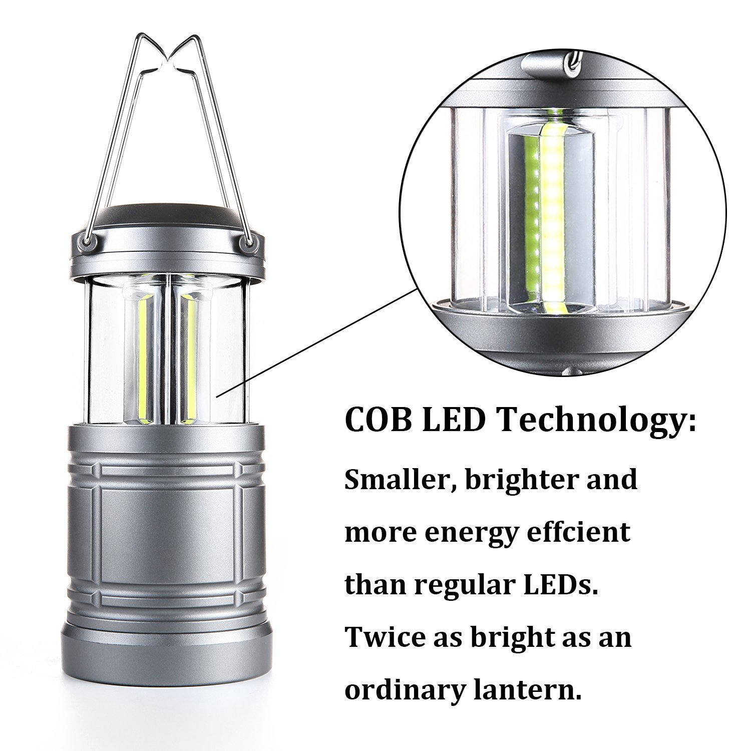 Taclight COB - Linterna LED plegable con base magnética