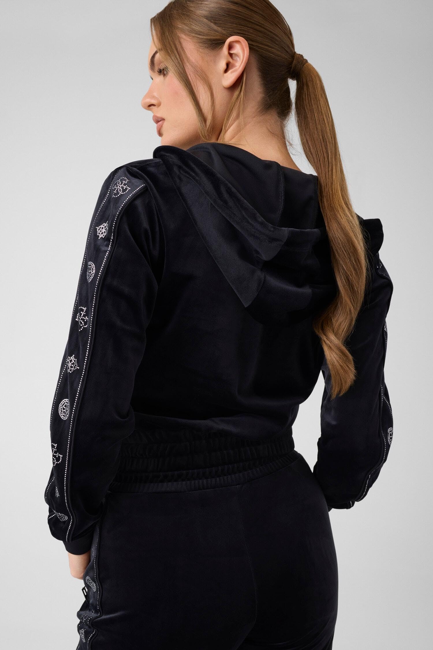 GUESS Amalia - Felpa da donna con cappuccio e zip intera