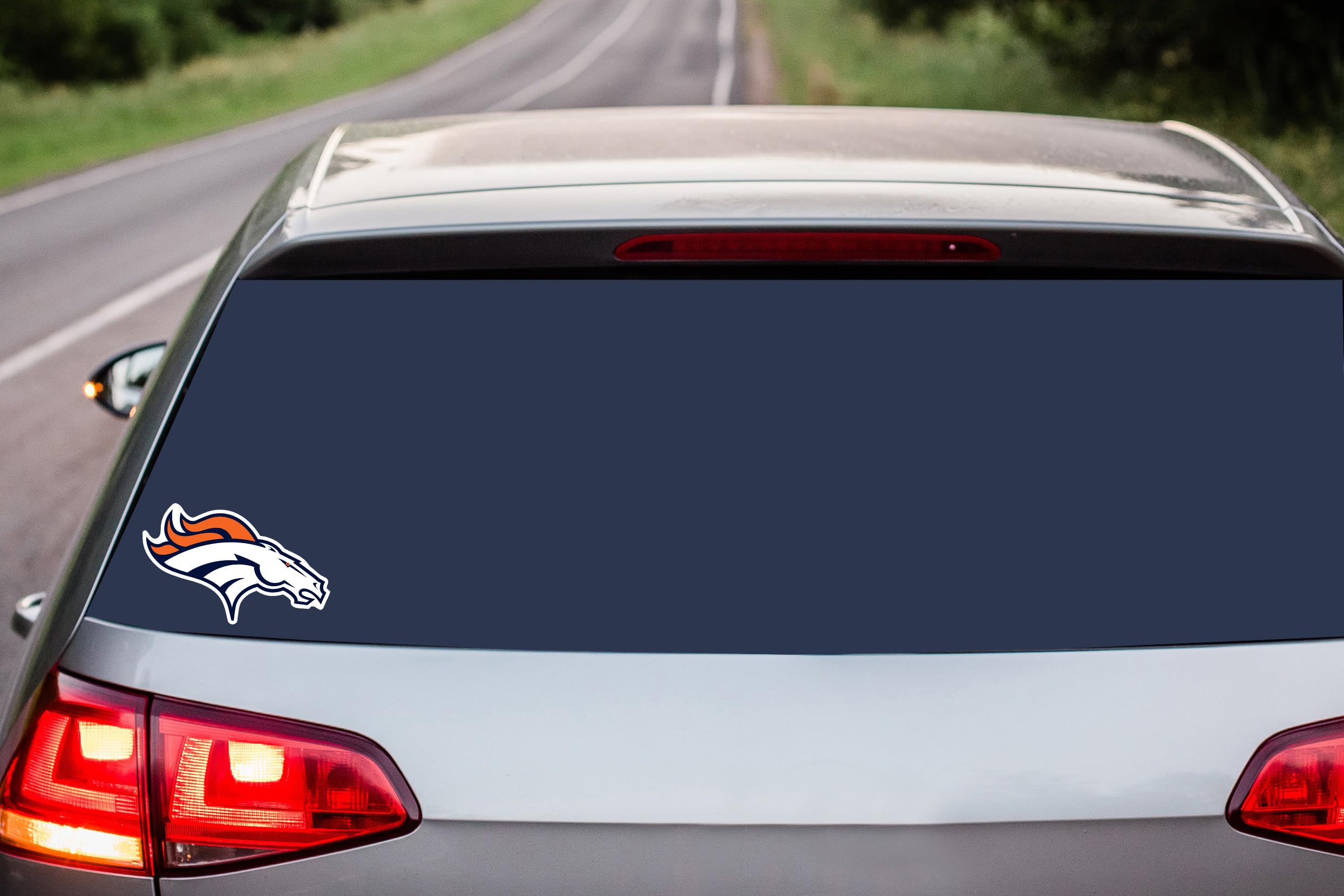 NFL Siskiyou Sports Fan Shop Denver Broncos Auto Decal 8 inch sheet Team Color