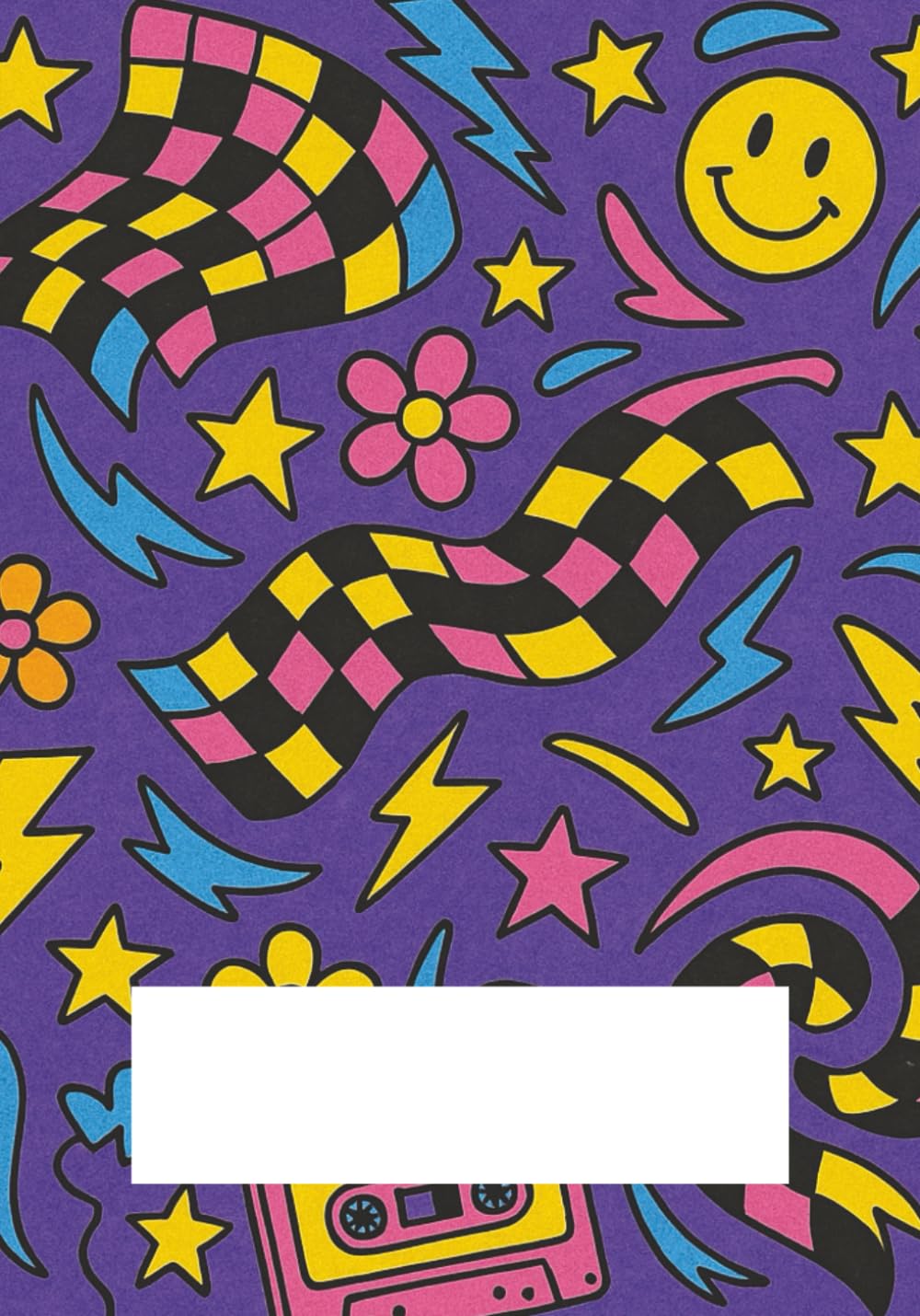 Retro Remix - Turn up the creativity with bold checkerboards, stars, and retro cassette flair: 200-Page Y2K Checkerboard & Cassette-Themed ... with Stars & Retro Motifs for School & Notes