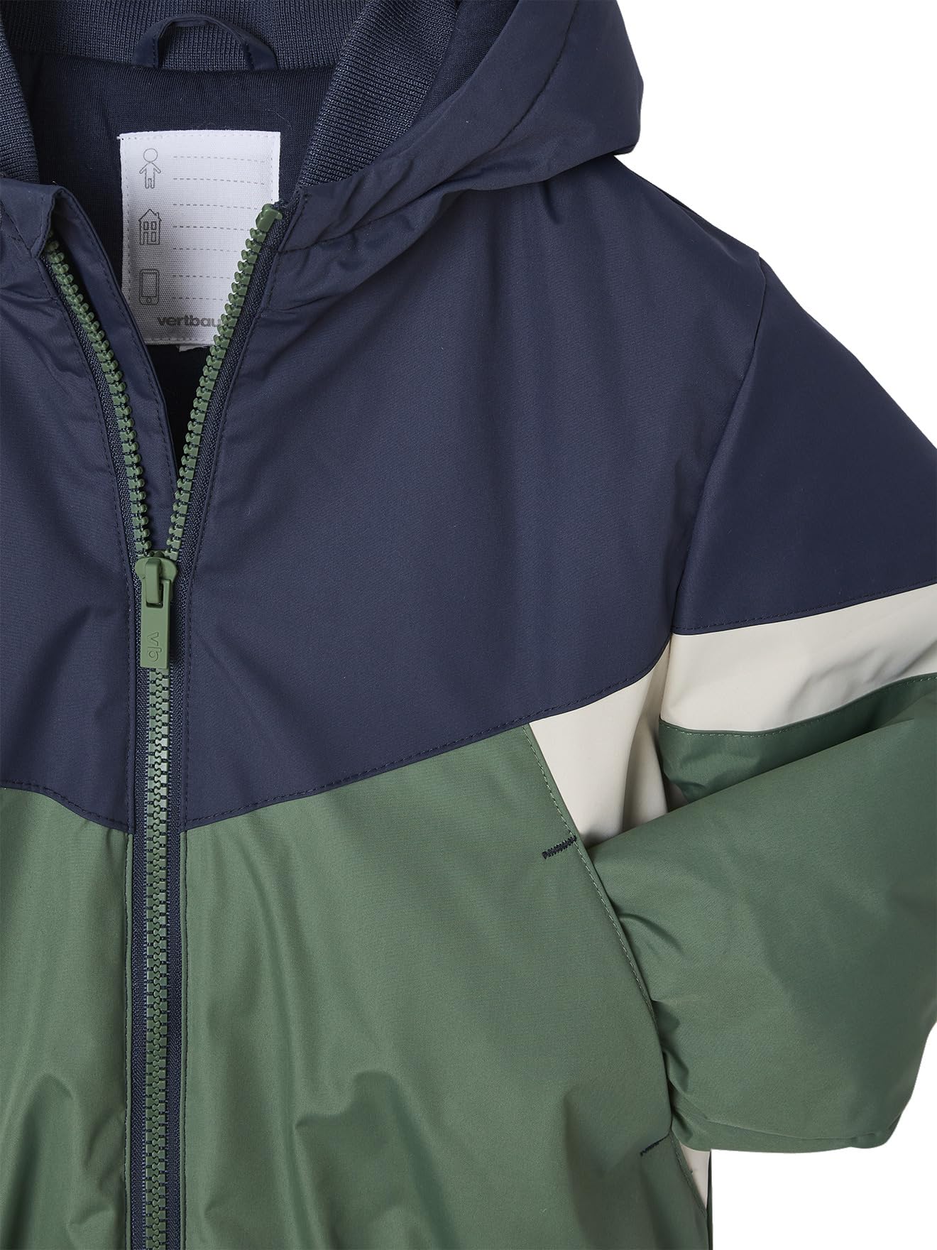 Vertbaudet Jungen Windjacke, Wattierung Recycling-Polyester, Übergangsjacke