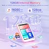 128 GB MP3 Player Bluetooth 5.4 Oilsky 2.4 Inch Full Touchscreen MP3 Portable Music Player with Speaker and FM Radio Children's MP3 Player Sports MP3 Player (Pink)