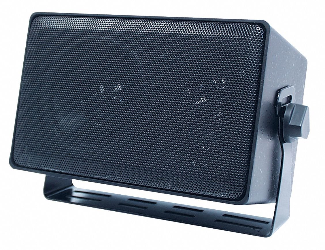 3-Way Indoor/Outdoor Speaker, 4 in, Black