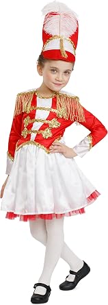 Dress Up America Drum Majorette Costume for Girls - Marching Band Uniform for Kids
