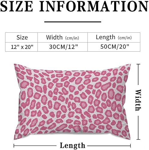 Vista 232 de Funda de cojín con estampado de guepardo rosa intenso, cojín cuadrado con estampado de animales fucsia, funda de almohada decorativa para el hogar