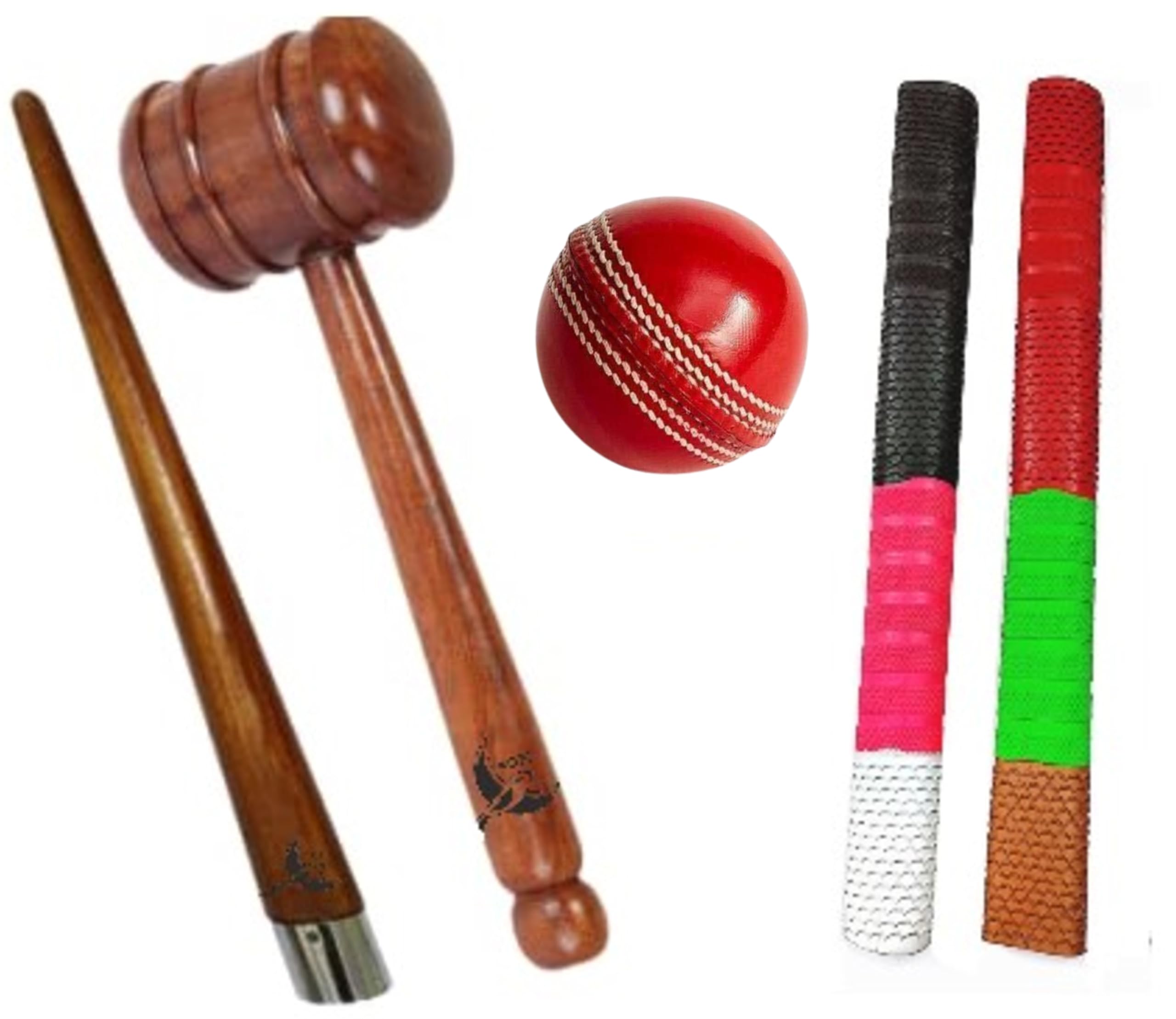 KOEL Cricket Bat Wooden Mallet Hammer || Two Bat Grip || Ball Hammer_Combo_Leather_Bal (B0CTR1S2WN) Amazon Price History, Amazon Price Tracker