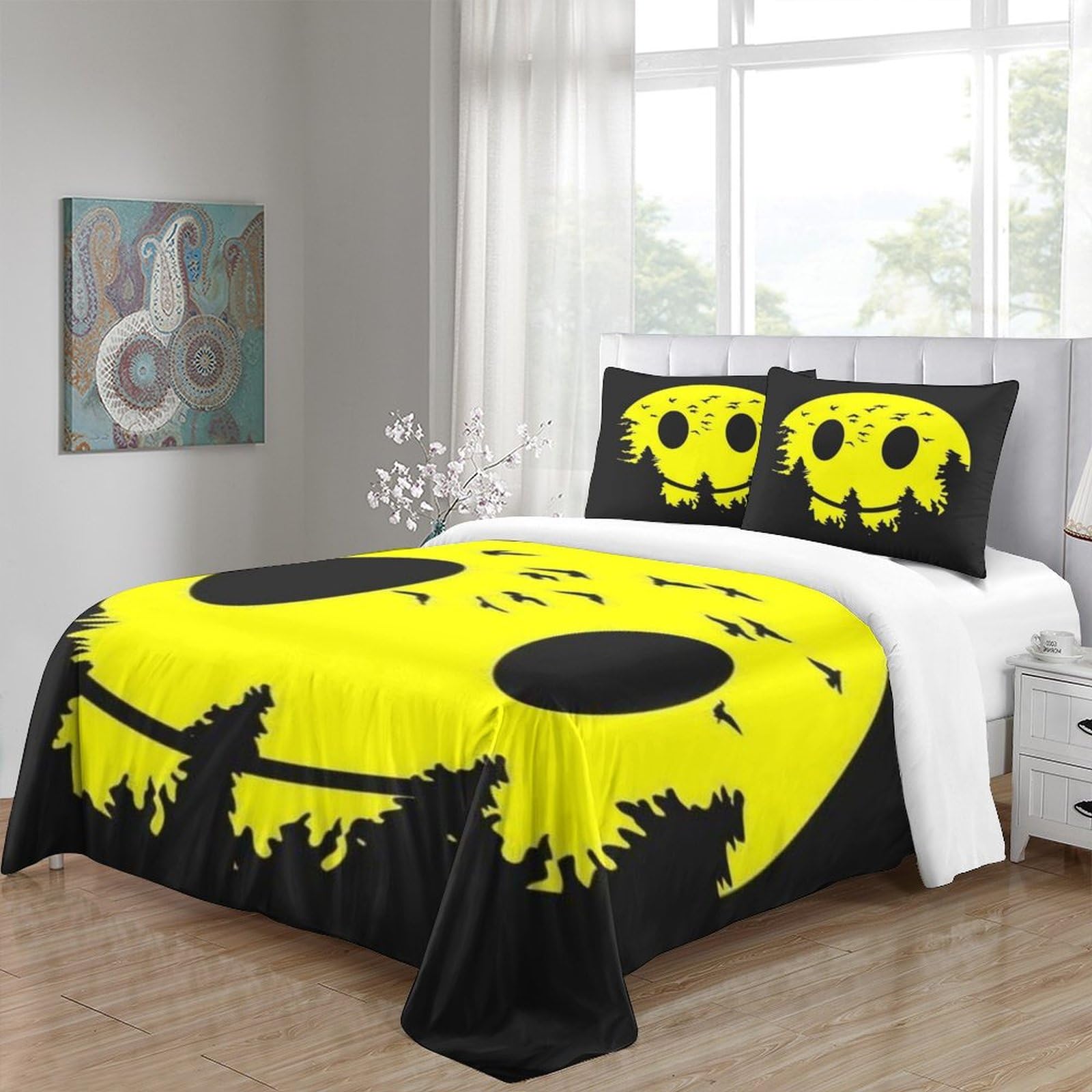 GOOSMI Smiley Emoji 3D Imprimé Courir Housses De Couettes Housse De Couette pour Adultes Et Enfants avec Taies Microfibr E avec Fermeture À Glissière Parure De Lit 3 Pièces Single(135x200cm GOOSMI Smiley Emoji 3D Imprimé Courir Housses De Couettes Housse De Couette pour Adultes Et Enfants avec Taies Microfibr E avec Fermeture À Glissière Parure De Lit 3 Pièces Single(135x200cm