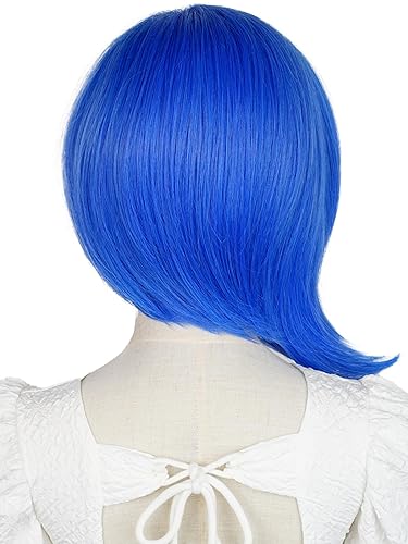 Vista 10 de Pelucas de sirena para niños y niñas, 21 pulgadas de largo, rizadas, color rojo oscuro, peluca de onda de sirena con clip de estrella de mar