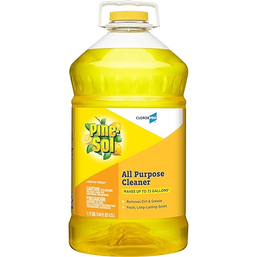 Clorox Pro Pine-Sol Limpiador multiusos, limón fresco, 144 onzas (el paquete puede variar) disponible en Yaxa Peru